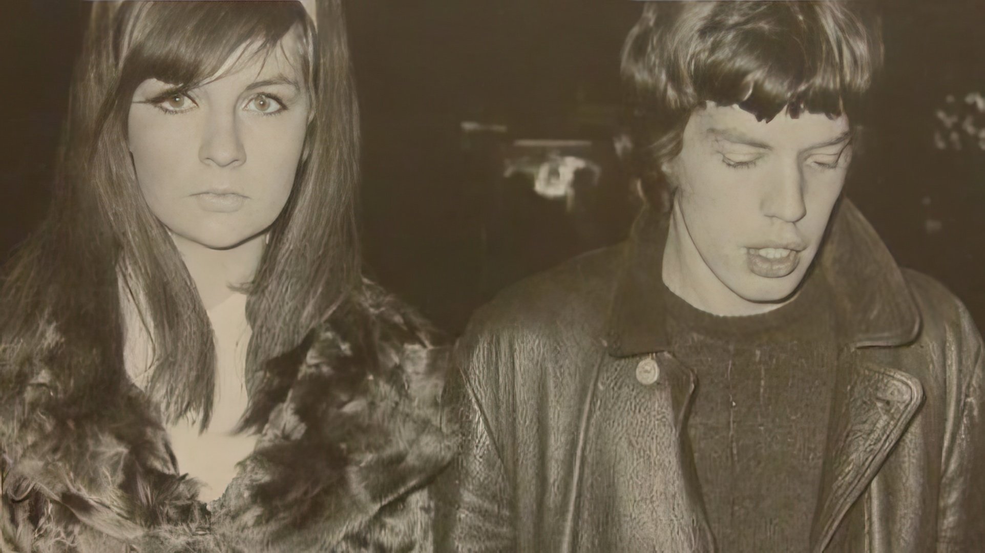 Mick Jagger e Chrissie Shrimpton
