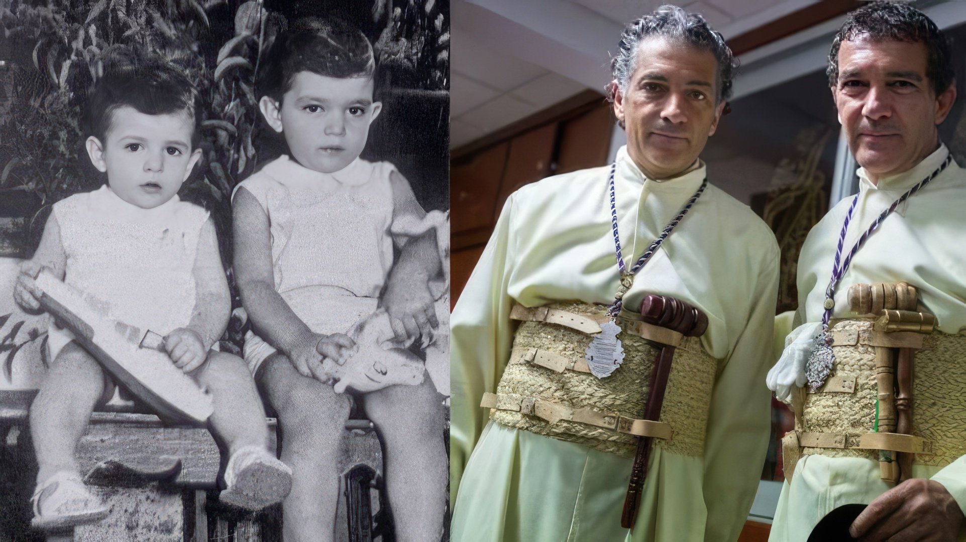 Antonio Banderas e il fratello minore Francisco