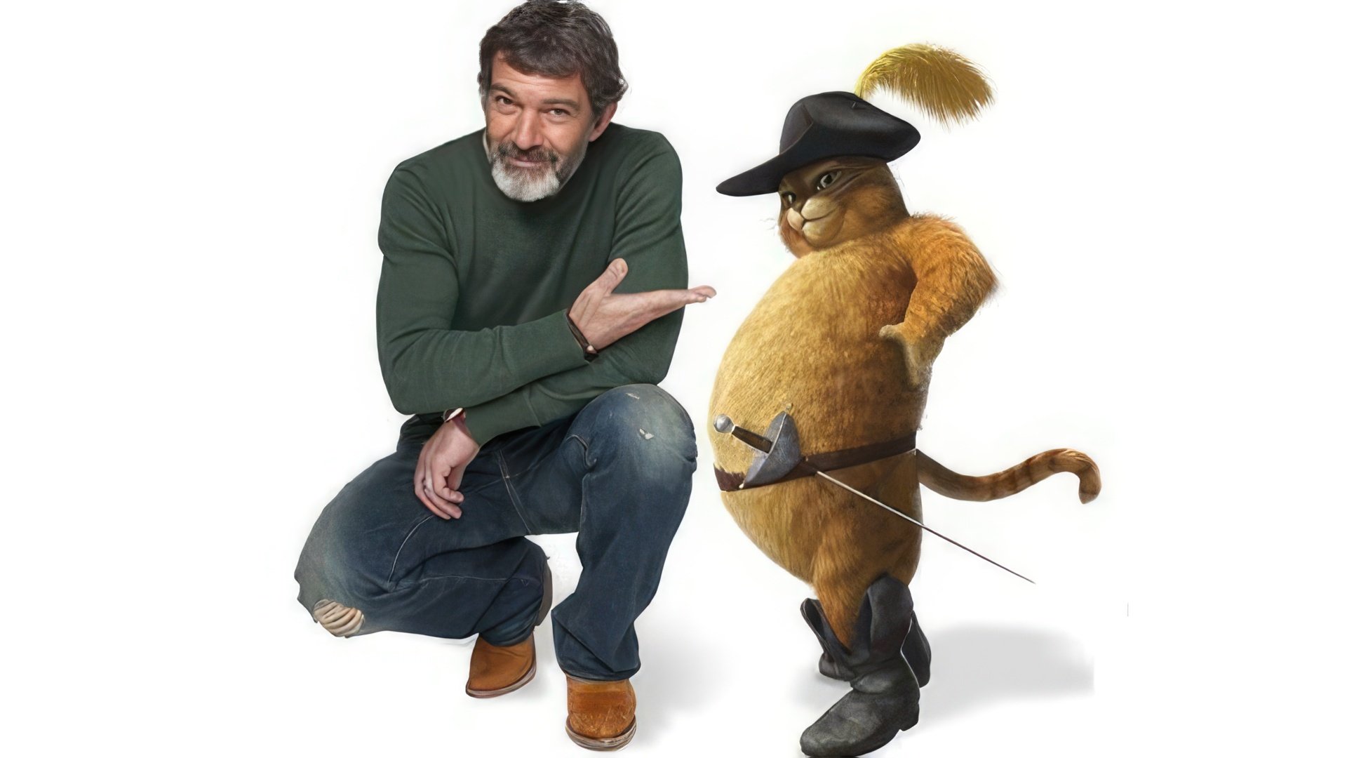 Antonio Banderas ha doppiato il gatto nel cartone animato di "Shrek"