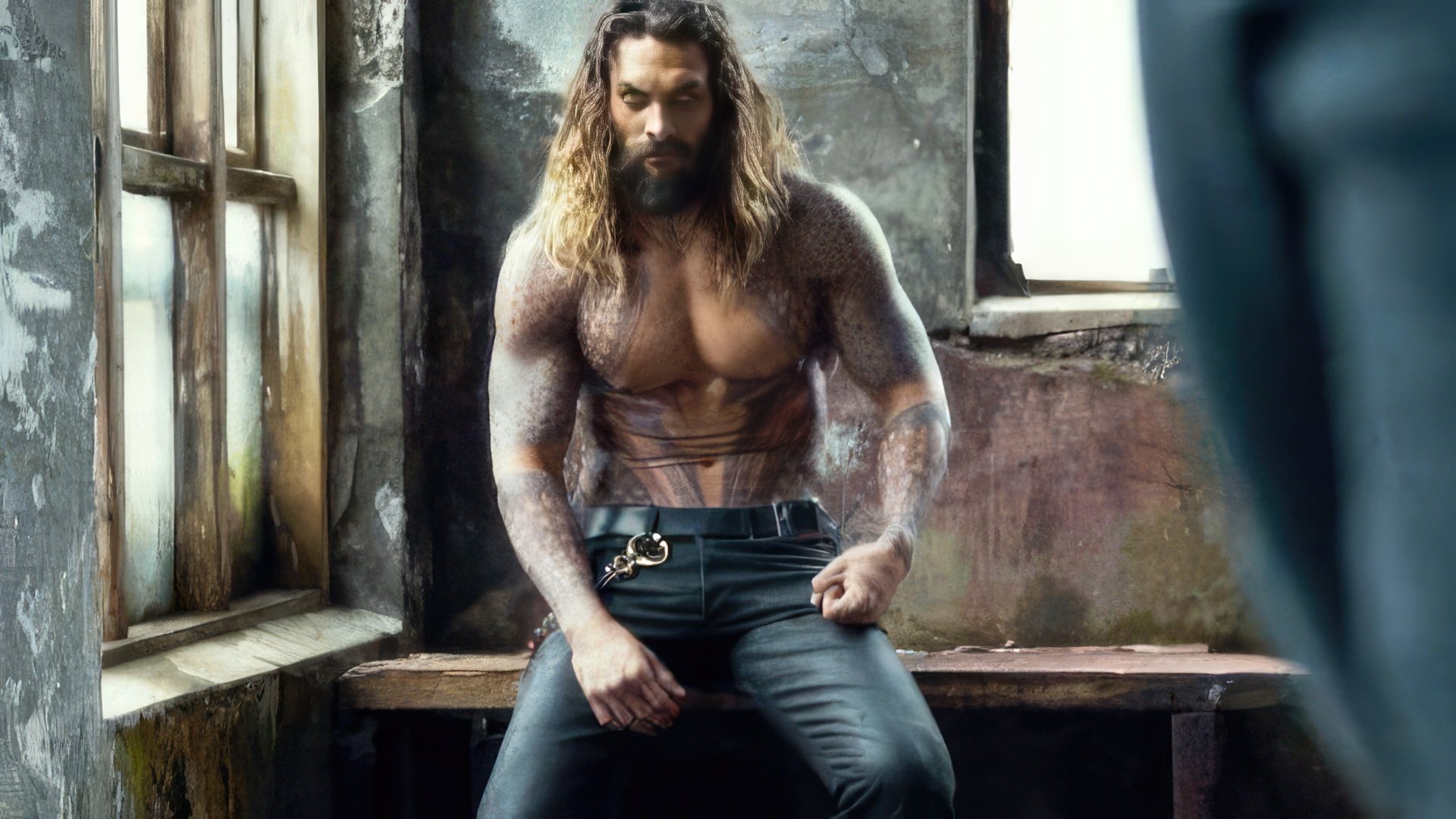Jason Momoa nei panni di Aquaman