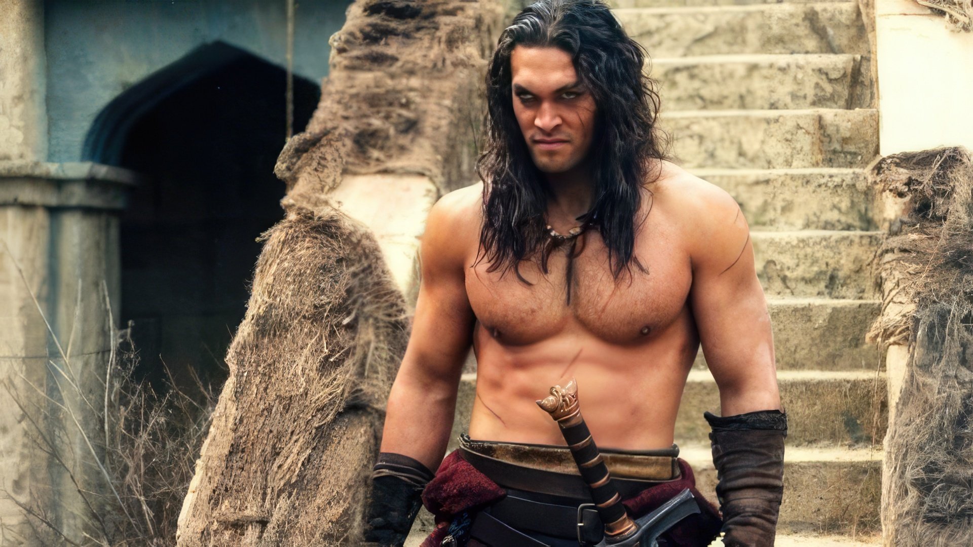 Jason Momoa nei panni di Conan il Barbaro