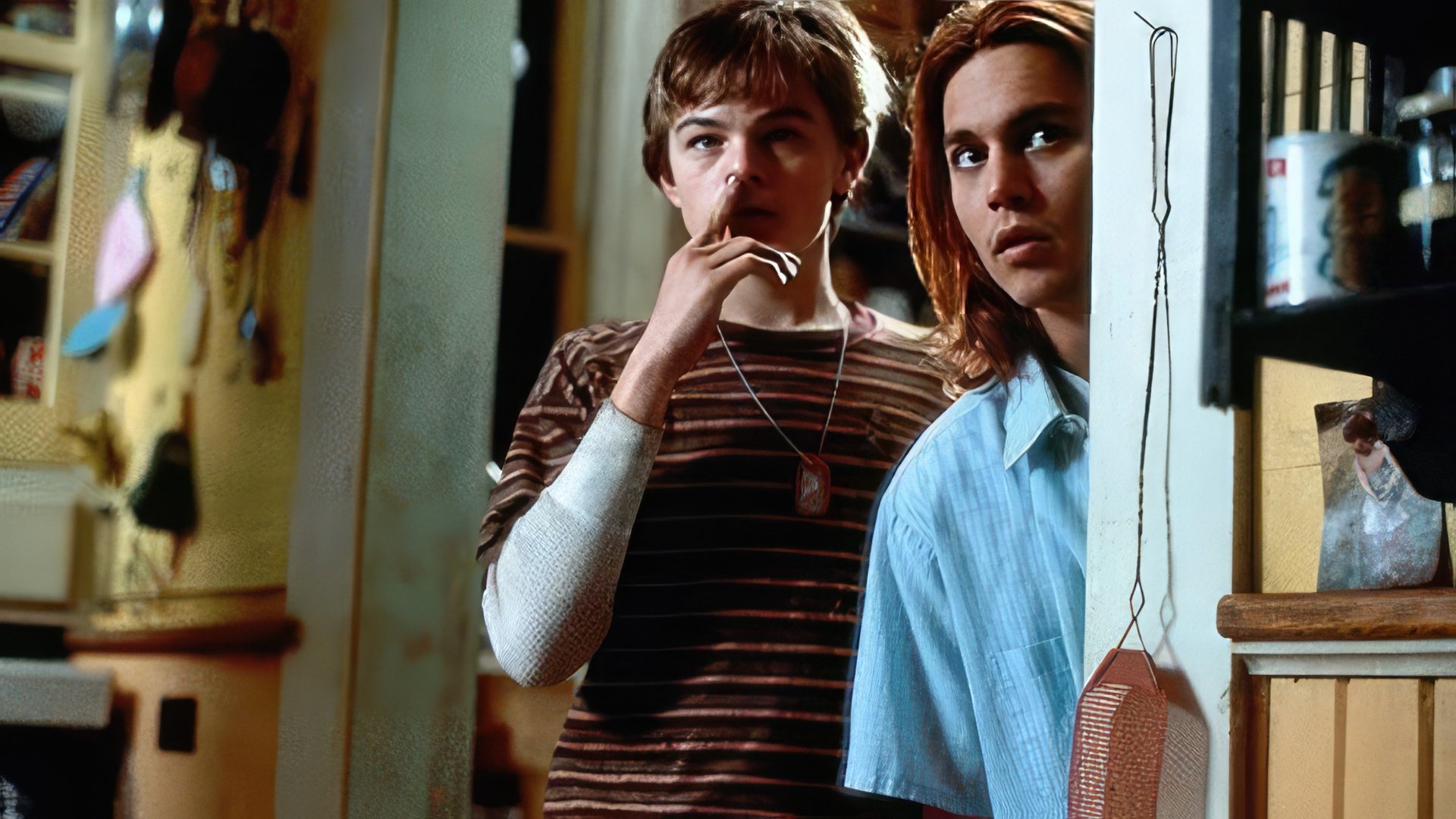 Leonardo DiCaprio e Johnny Depp nel dramma "What's Eating Gilbert Grape"