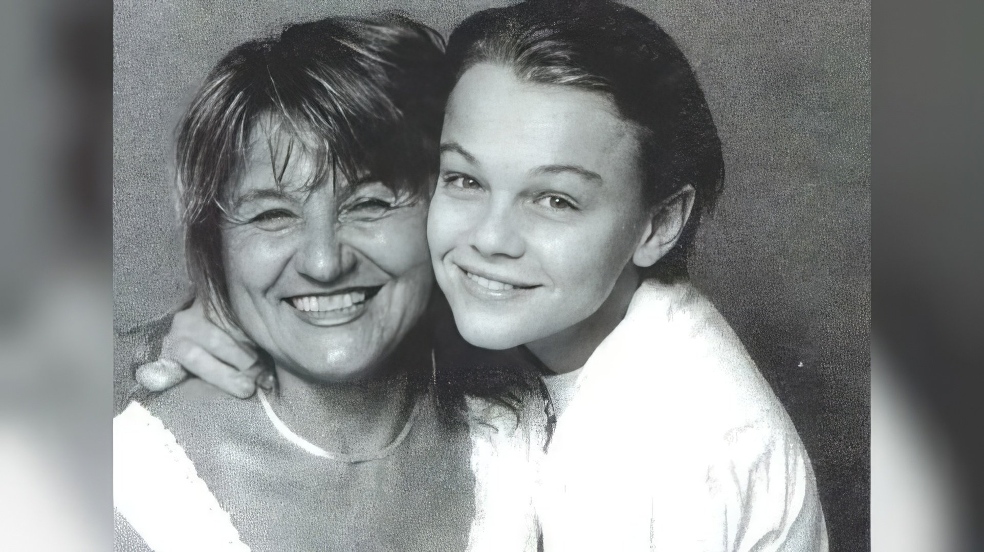 Leonardo DiCaprio con sua madre