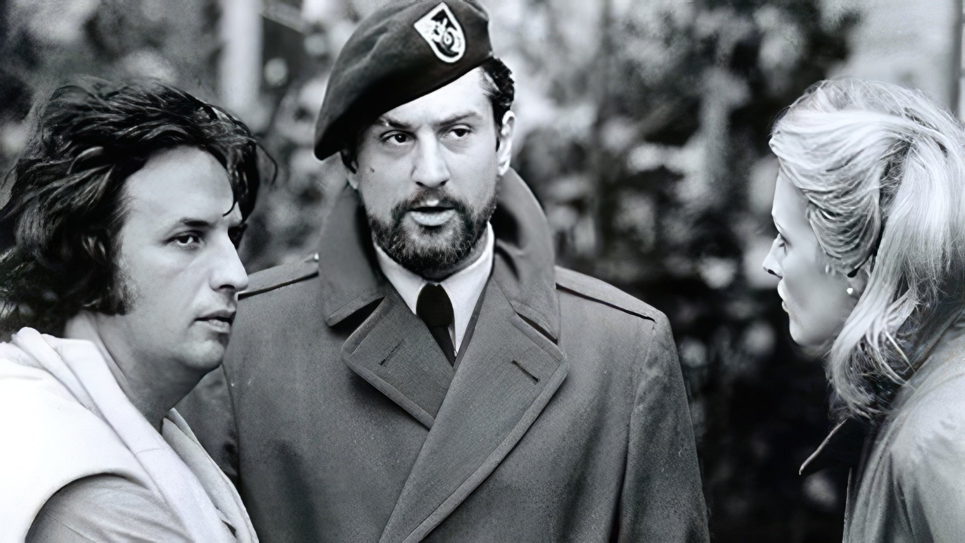 Michael Cimino, Robert De Niro e Meryl Streep sul set di The Deer Hunter