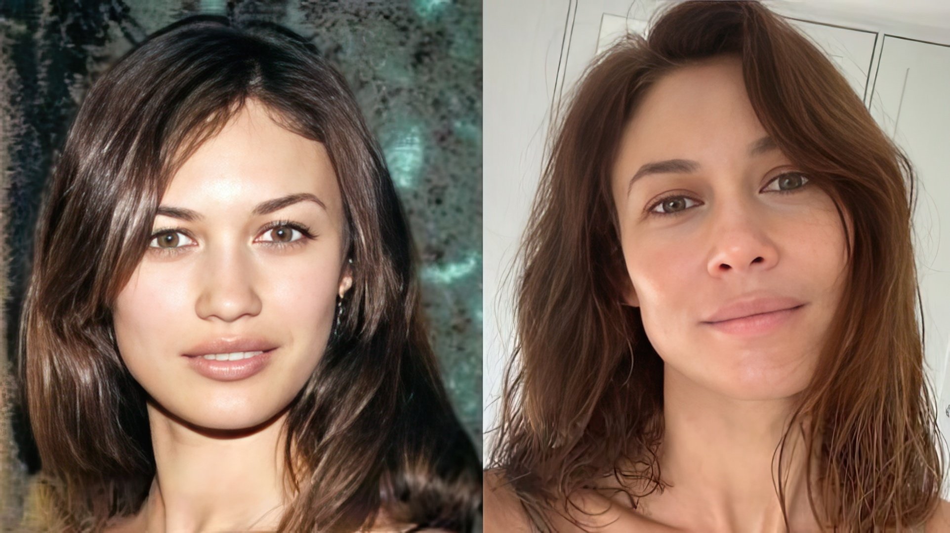 Olga Kurylenko da giovane e oggi