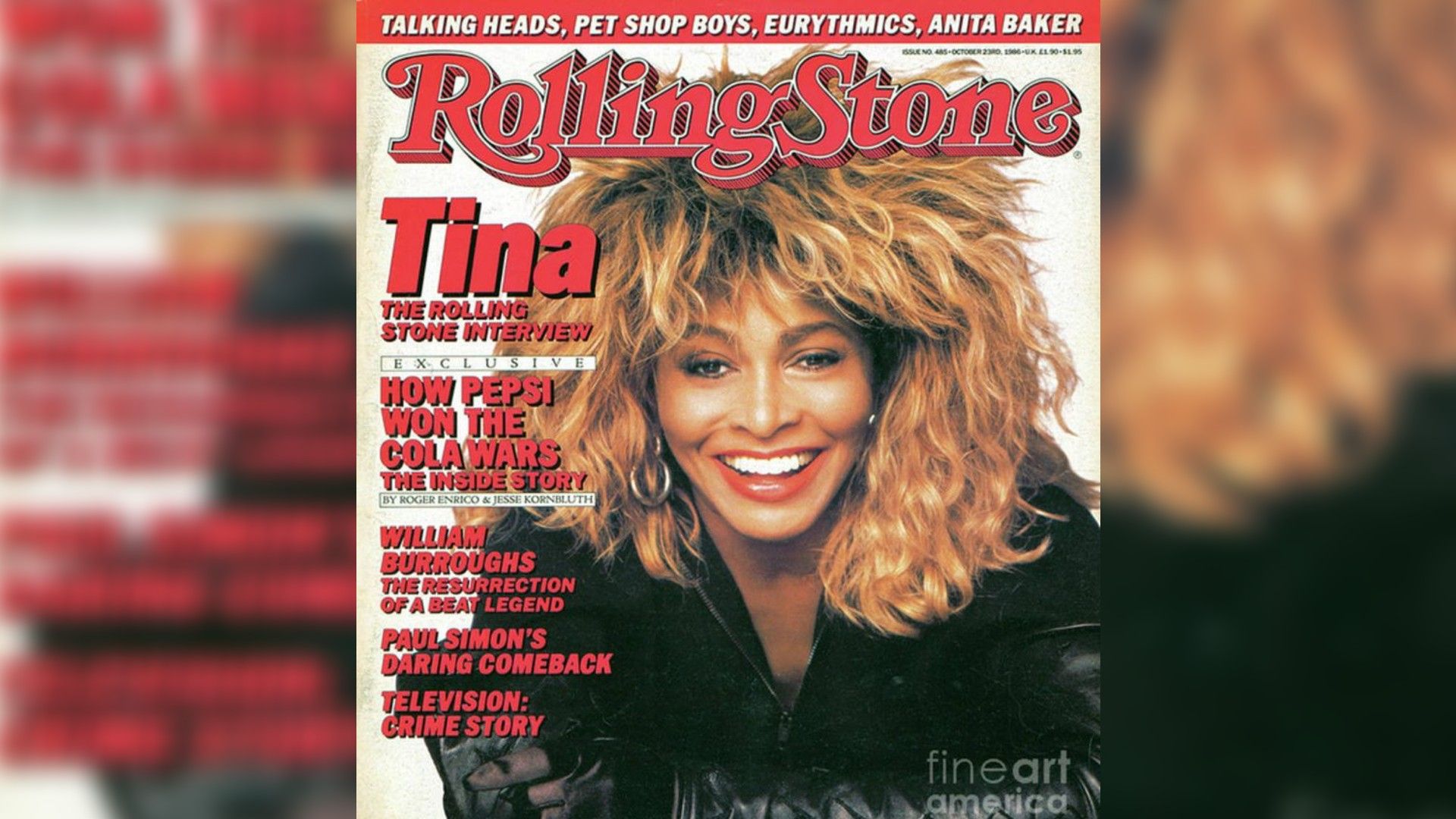 Tina Turner sulla copertina di Rolling Stone