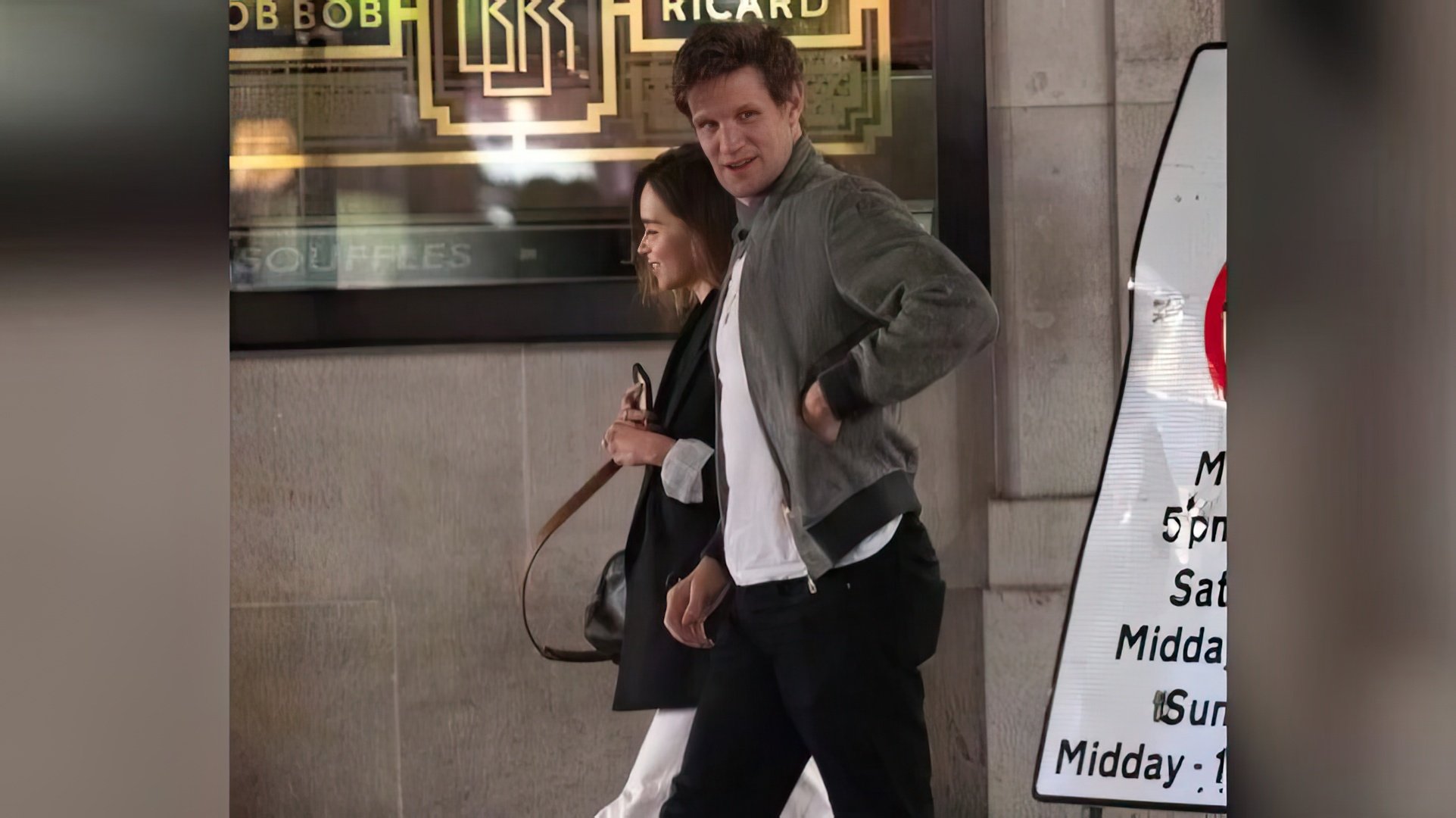 Matt Smith ed Emilia Clarke durante un appuntamento