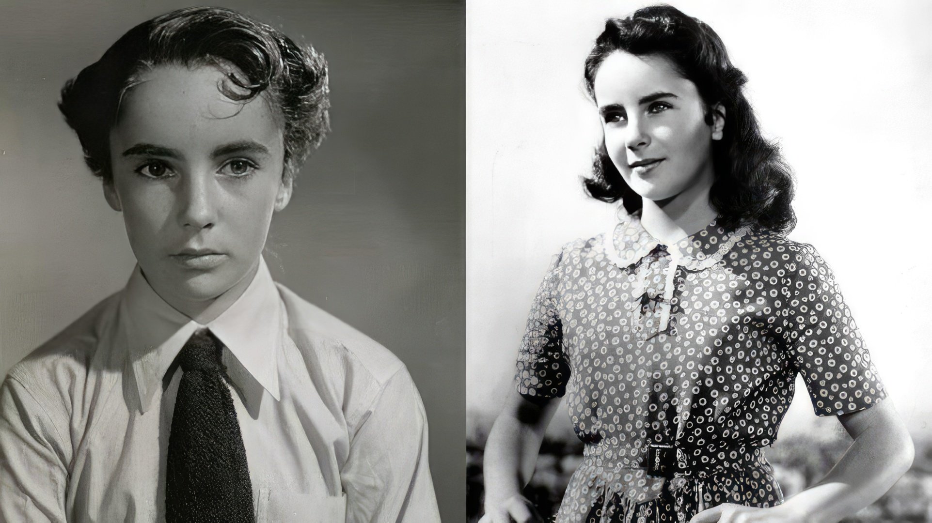 Elizabeth di 12 anni sul set del film 'National Velvet'