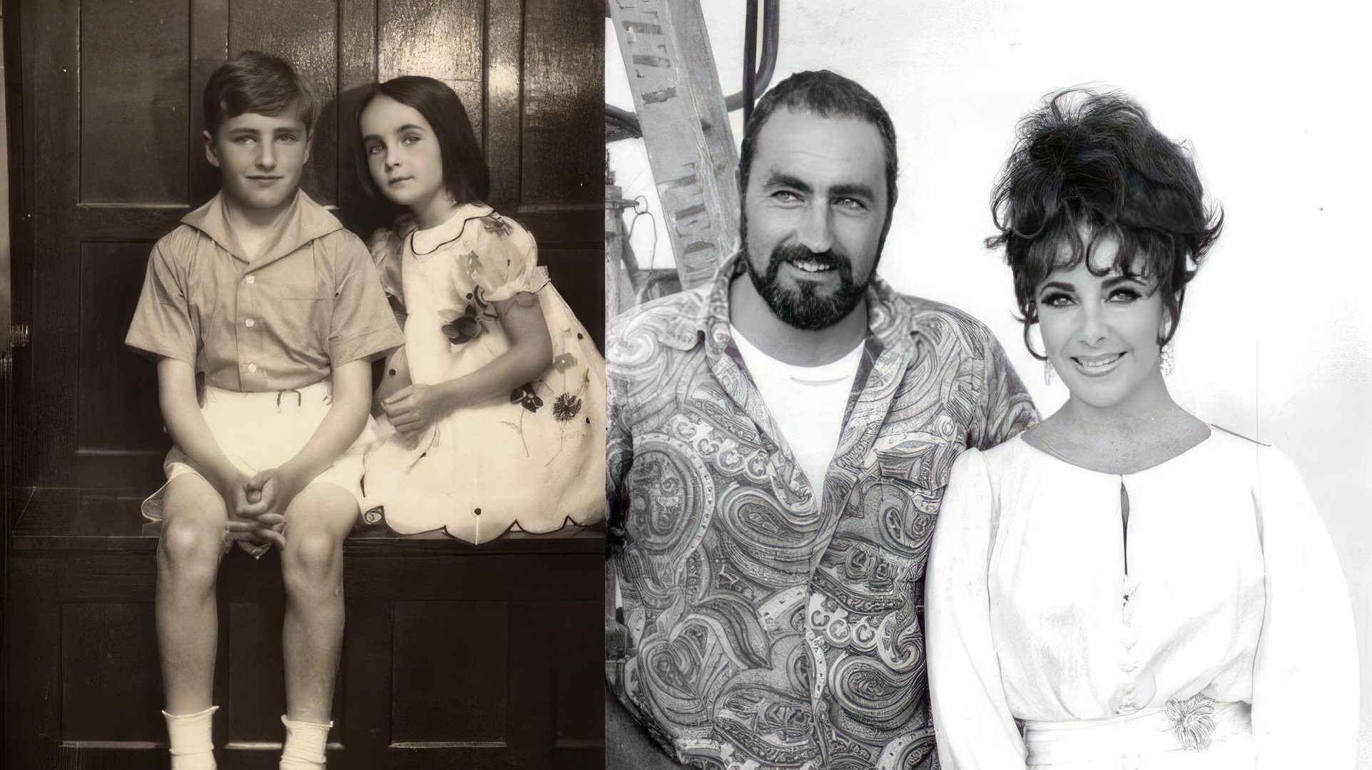 Elizabeth Taylor e suo fratello Howard