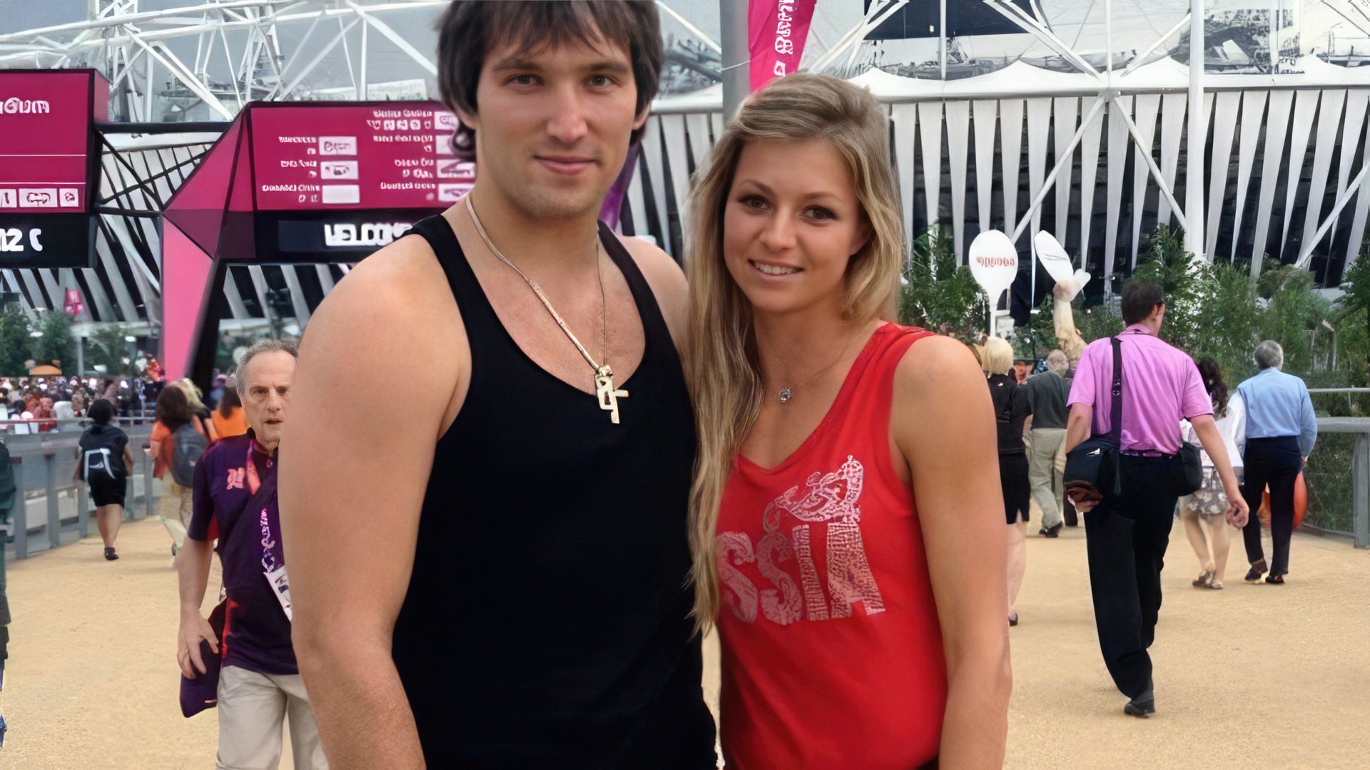 Nella foto: Aleksandr Ovečkin e Maria Kirilenko