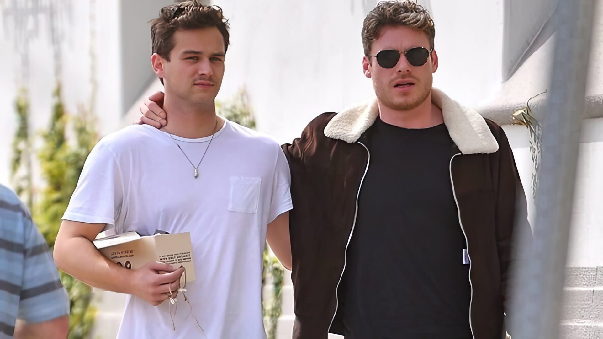 Richard con il suo amico Brandon Flynn