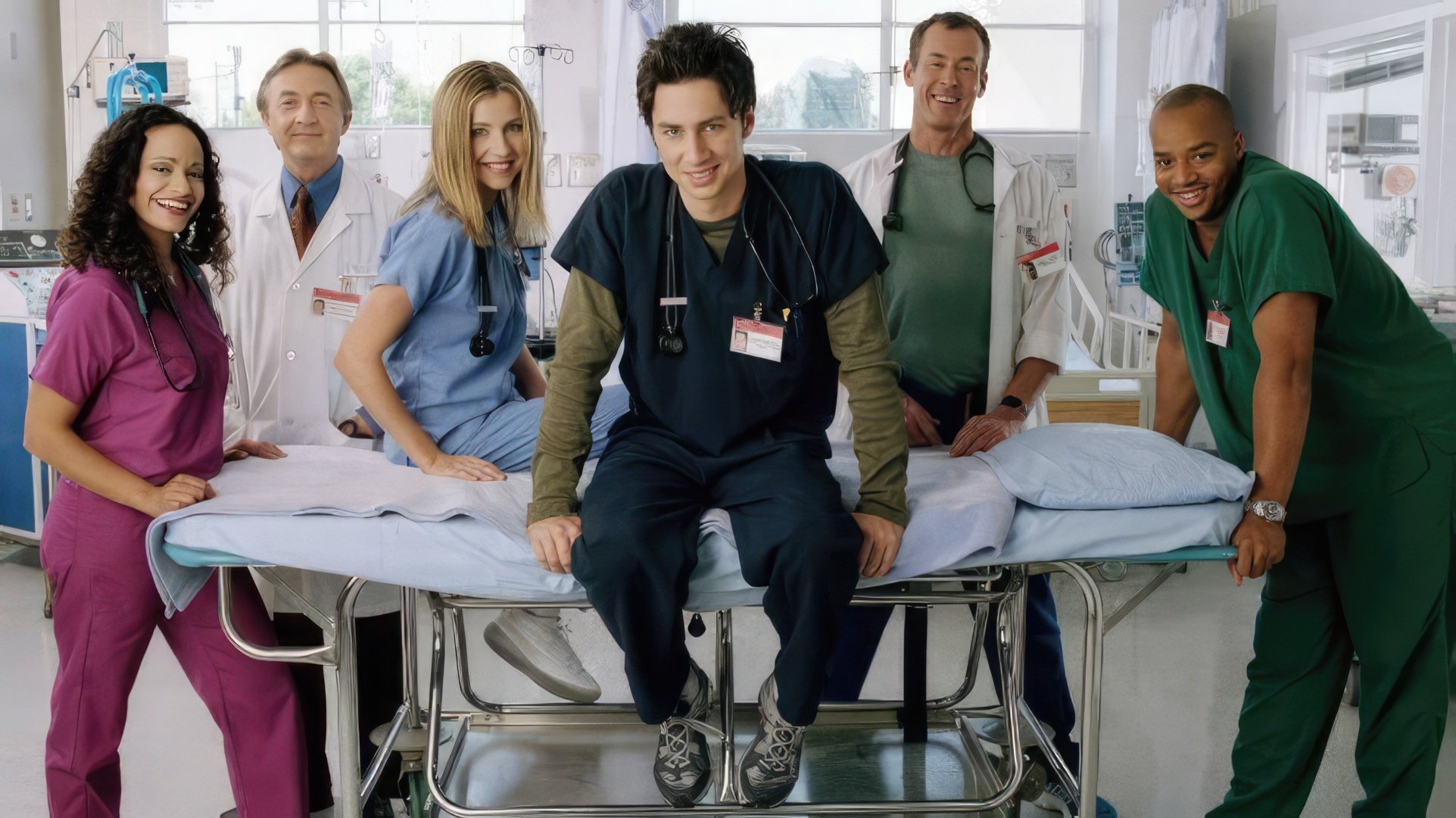 Zach Braff e il cast di "Scrubs"