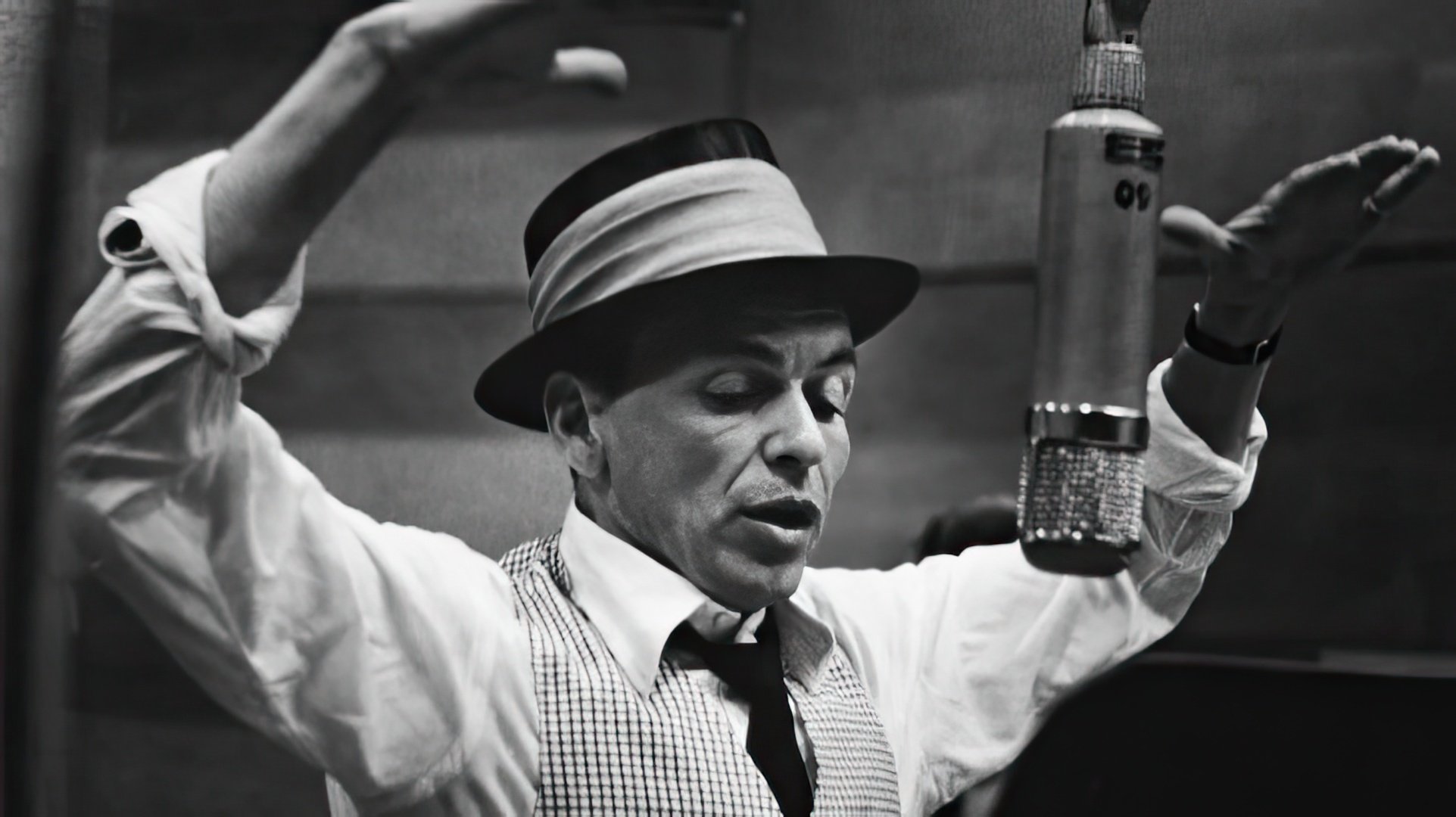 Frank Sinatra nello studio di registrazione, primi anni '50