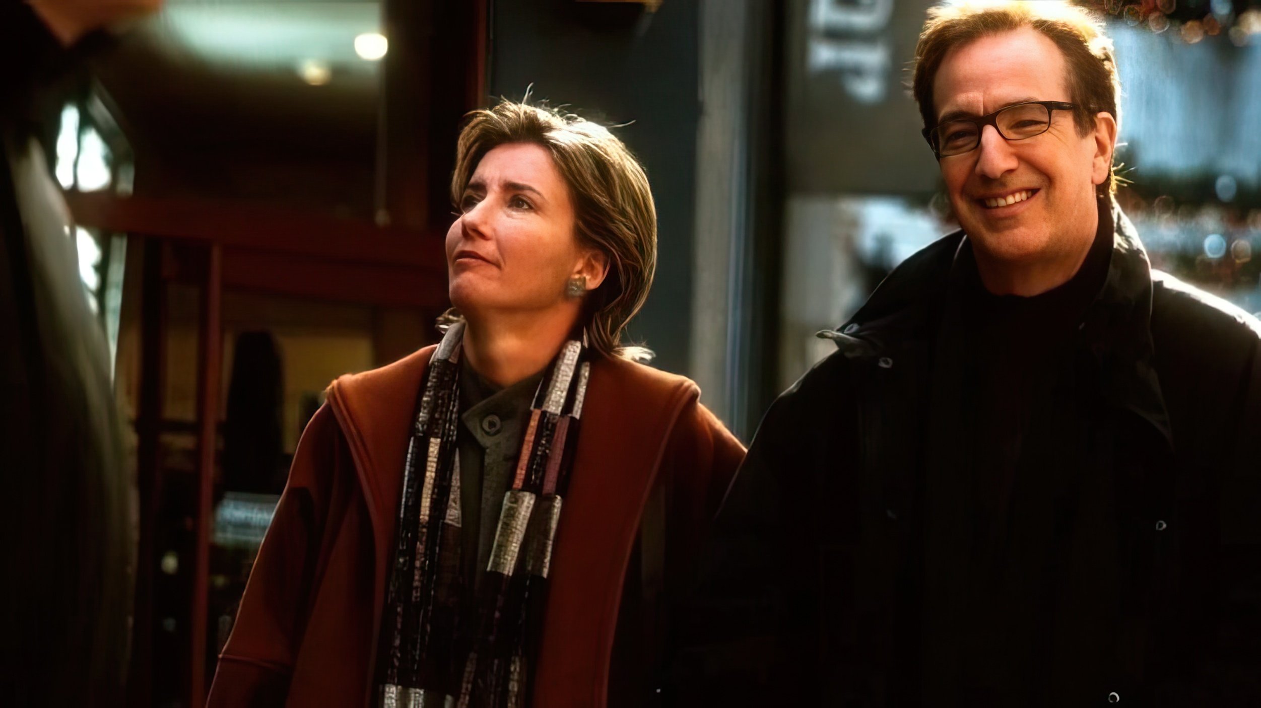 Emma Thompson e Alan Rickman ("Love Actually")