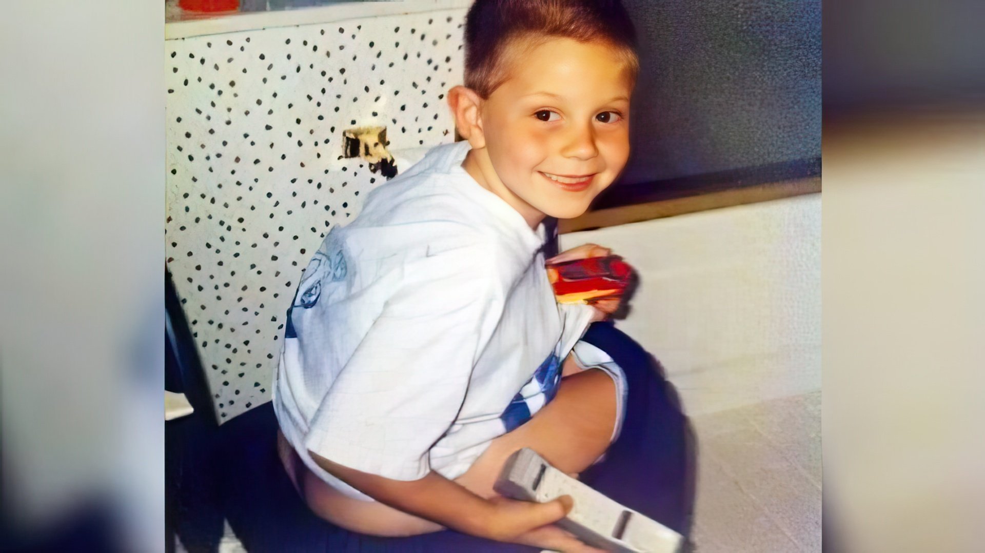 Evan Peters da bambino