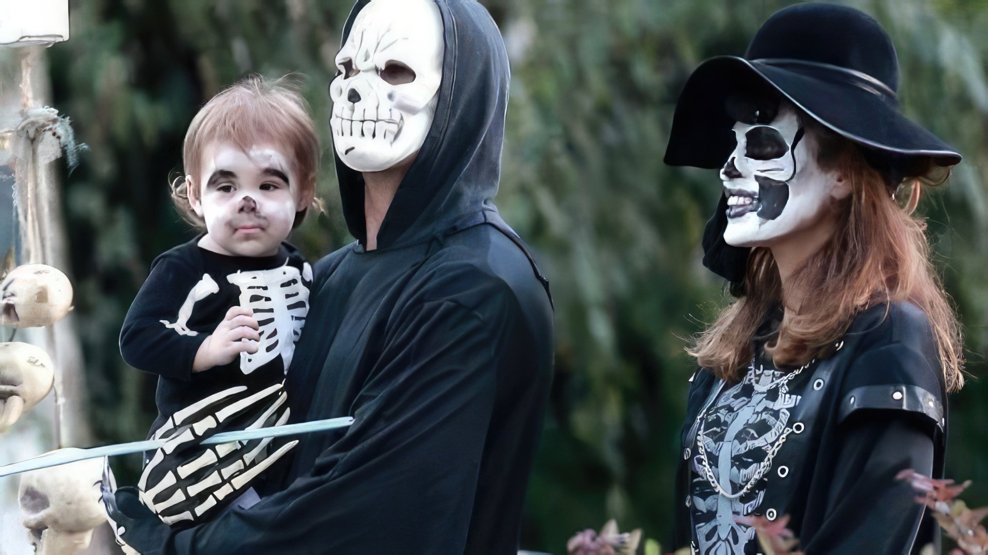 La famiglia Gosling festeggia Halloween
