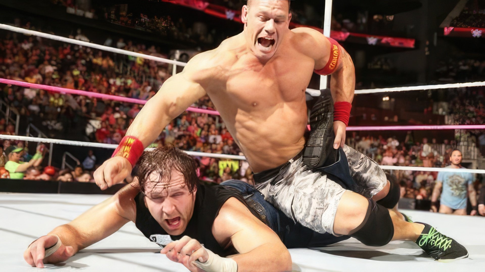Il wrestler John Cena sul ring