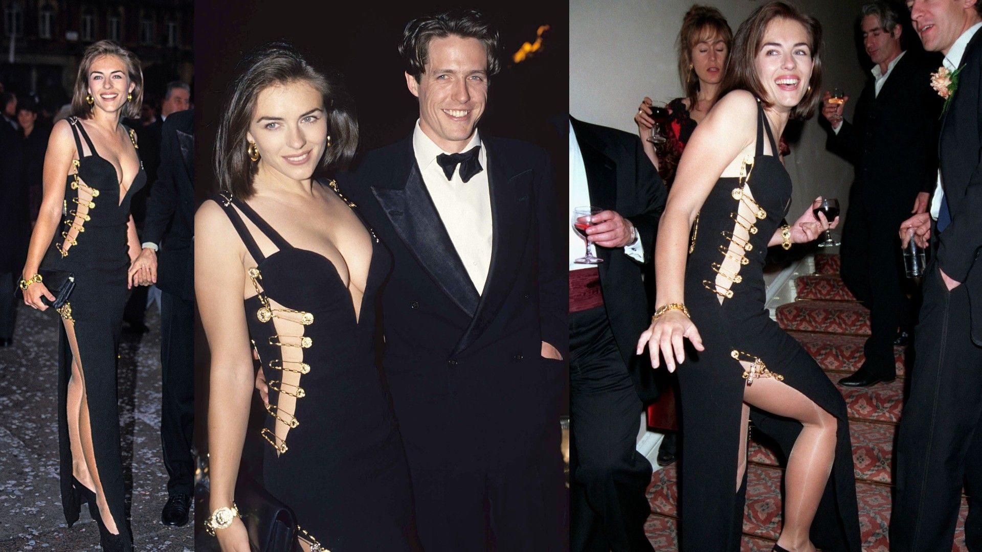 L'abito sorprendente di Elizabeth Hurley