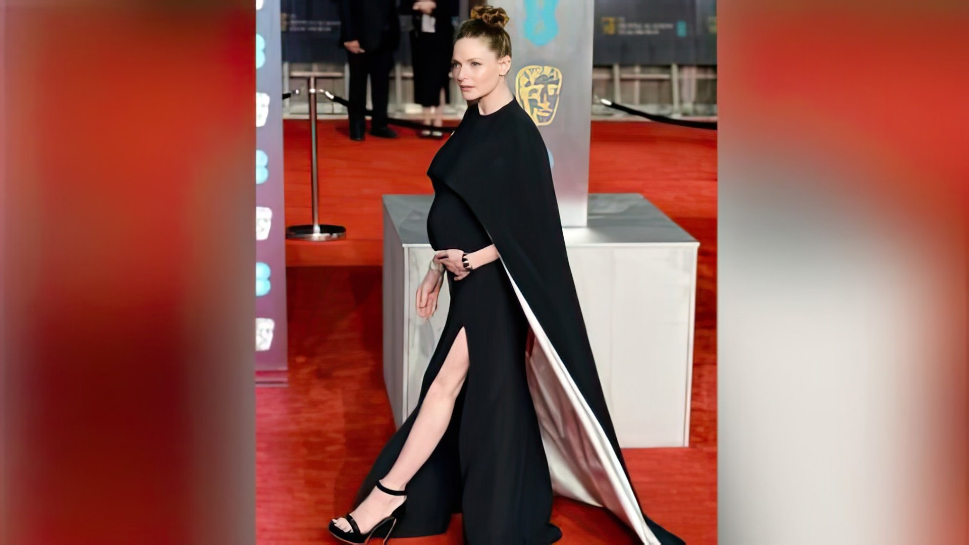 Rebecca Ferguson durante la sua seconda gravidanza