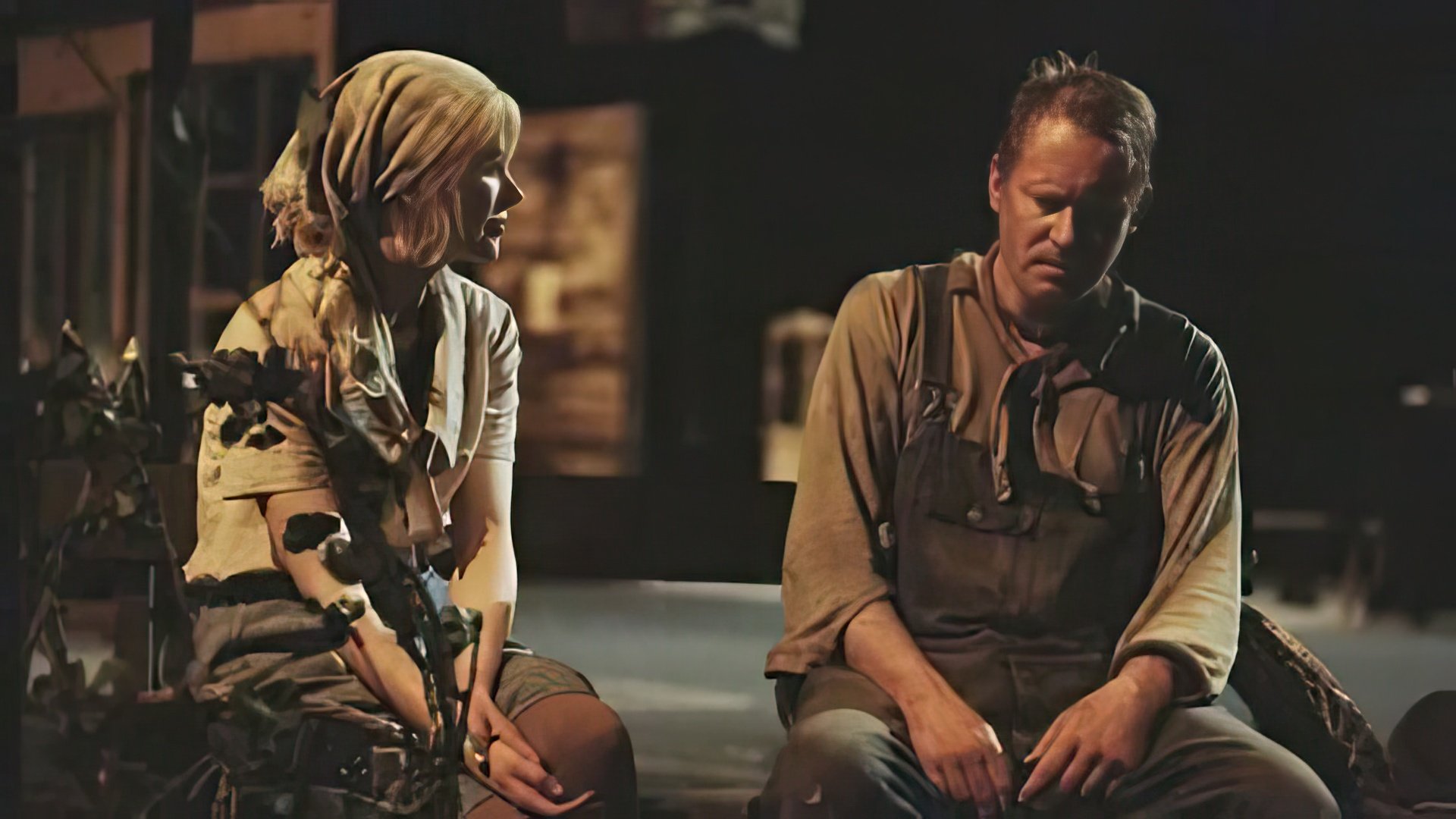 Stellan Skarsgård e Nicole Kidman nel film 'Dogville'