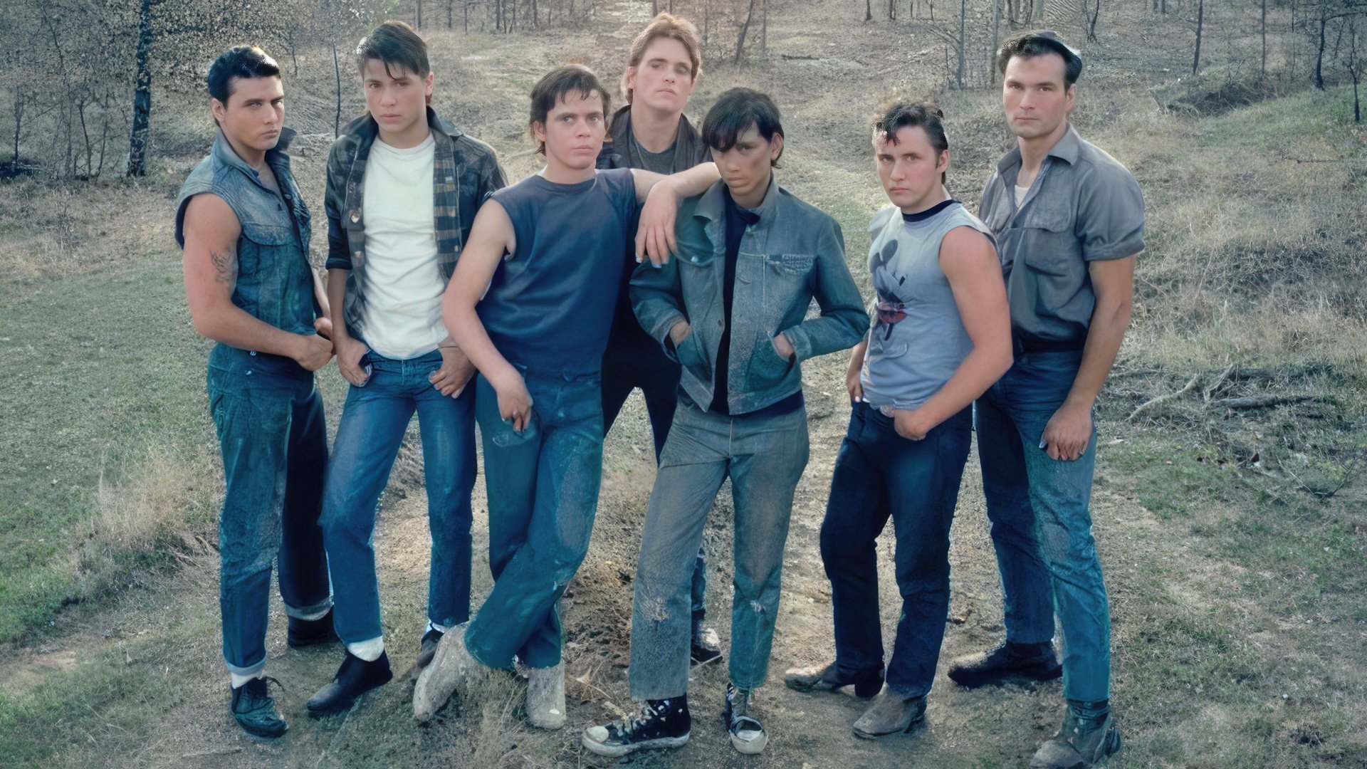 Sul set del film 'The Outsiders'