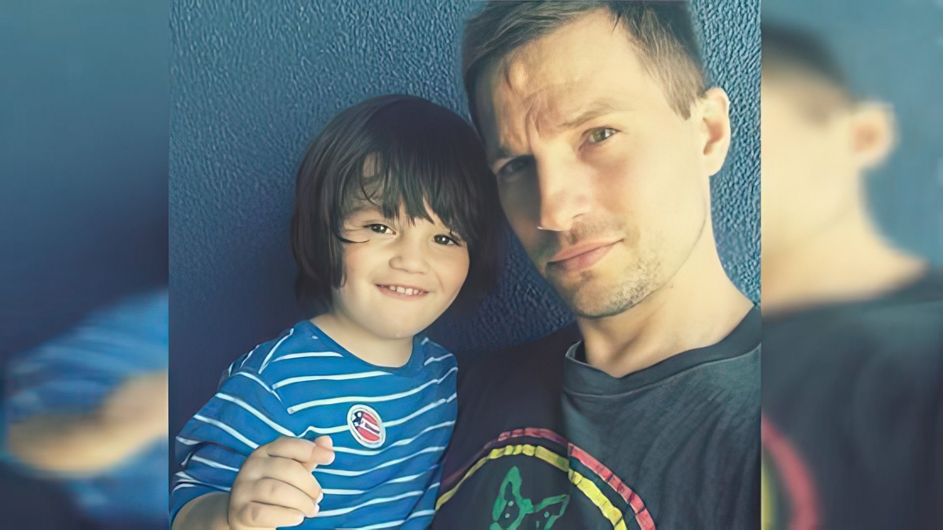 Logan Marshall-Green con suo figlio