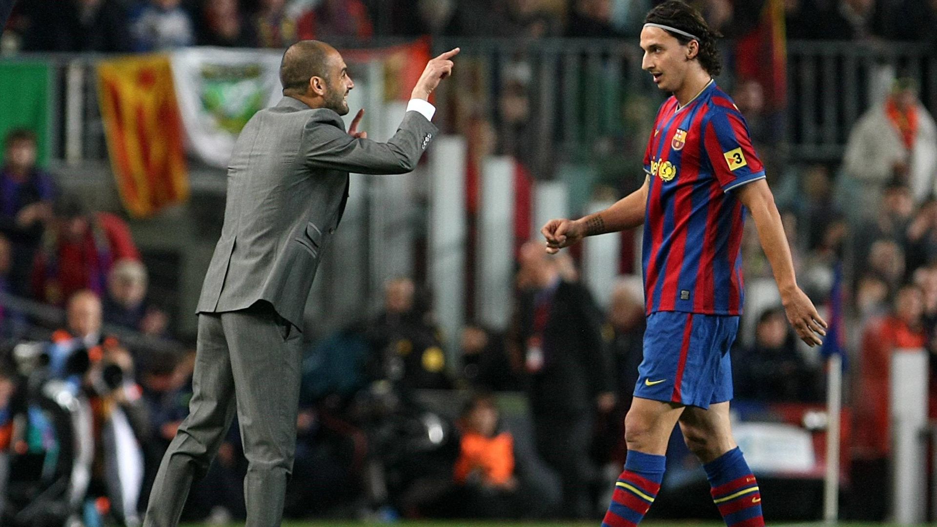 Pep Guardiola e Zlatan Ibrahimović