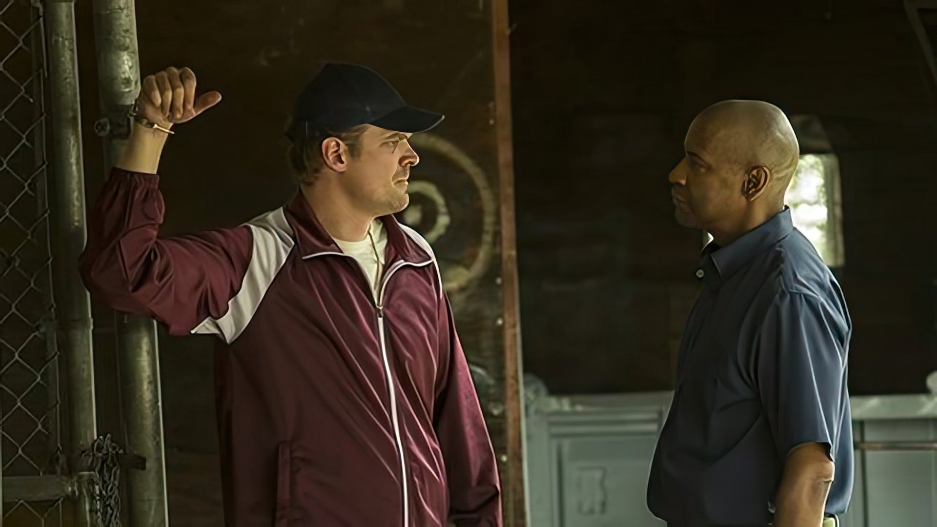 David Harbour e Denzel Washington in The Equalizer