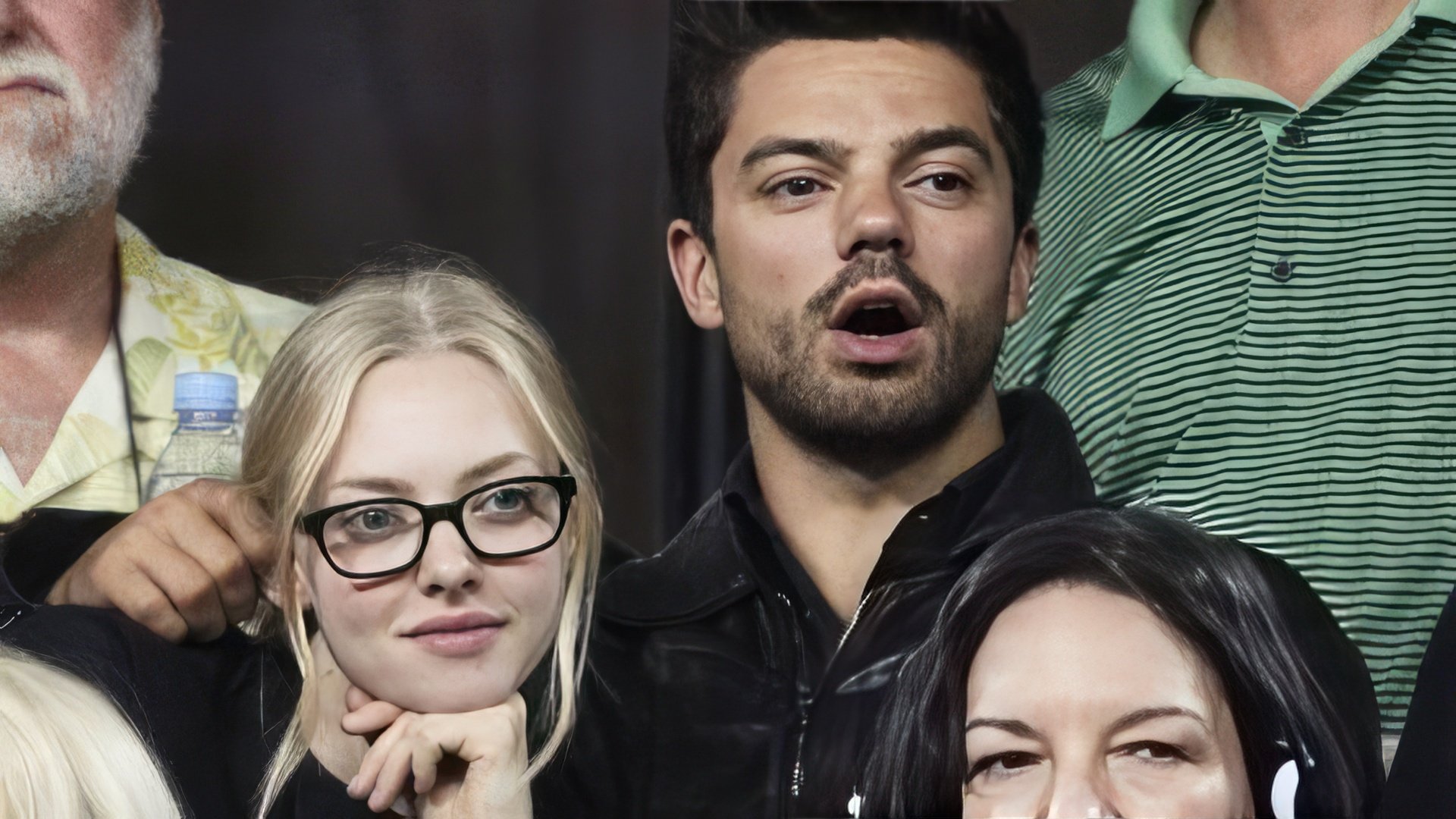 Dominic Cooper e Amanda Seyfried a una partita di baseball