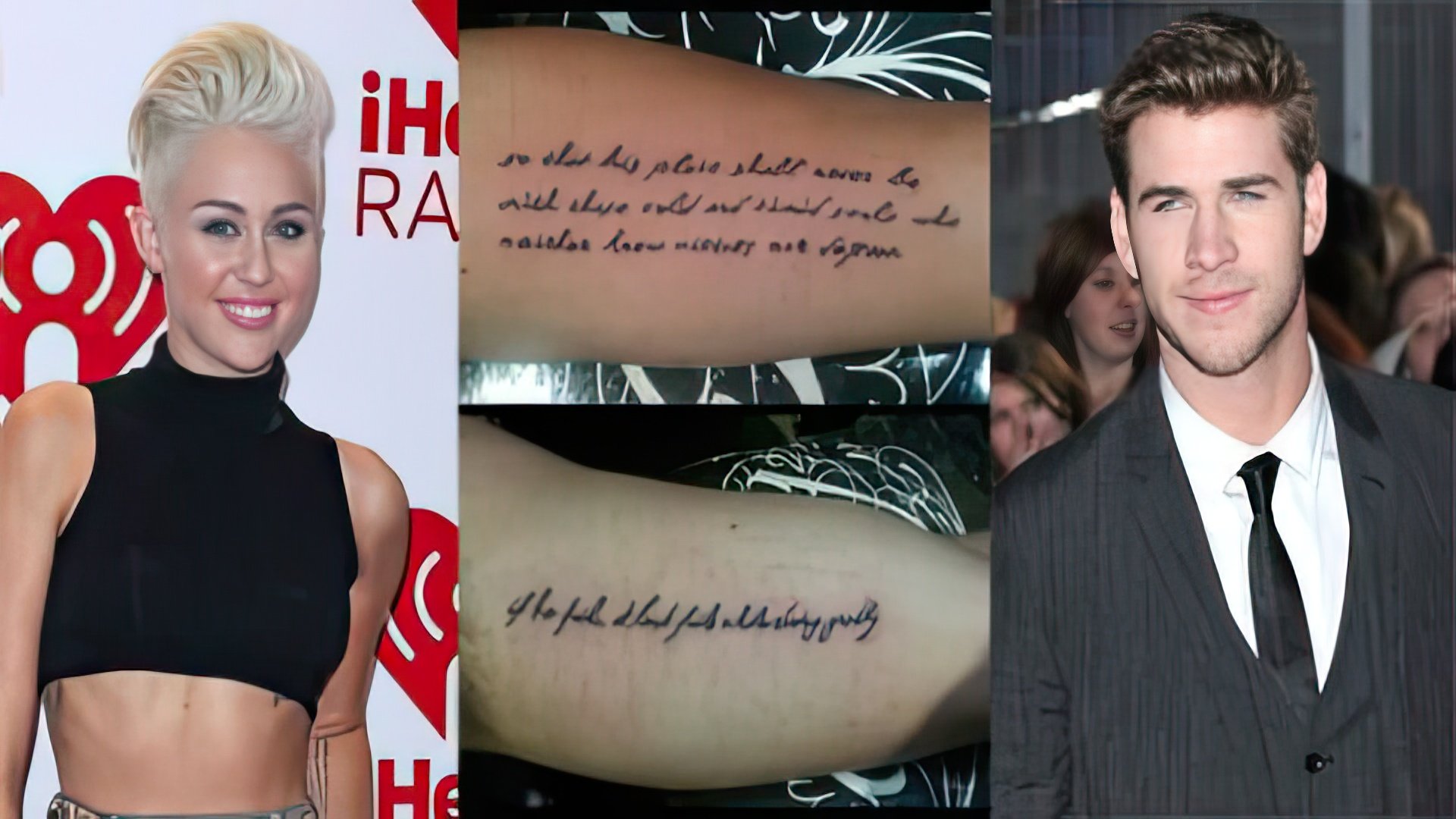 I tatuaggi abbinati di Liam Hemsworth e Miley Cyrus