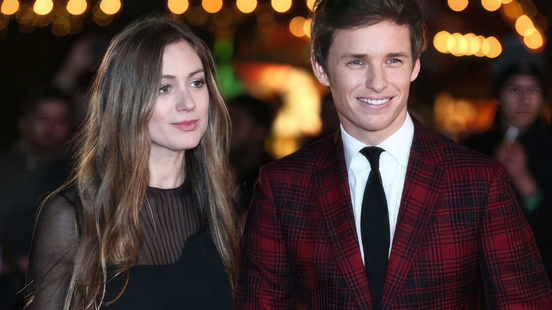 Eddie Redmayne con sua moglie Hannah