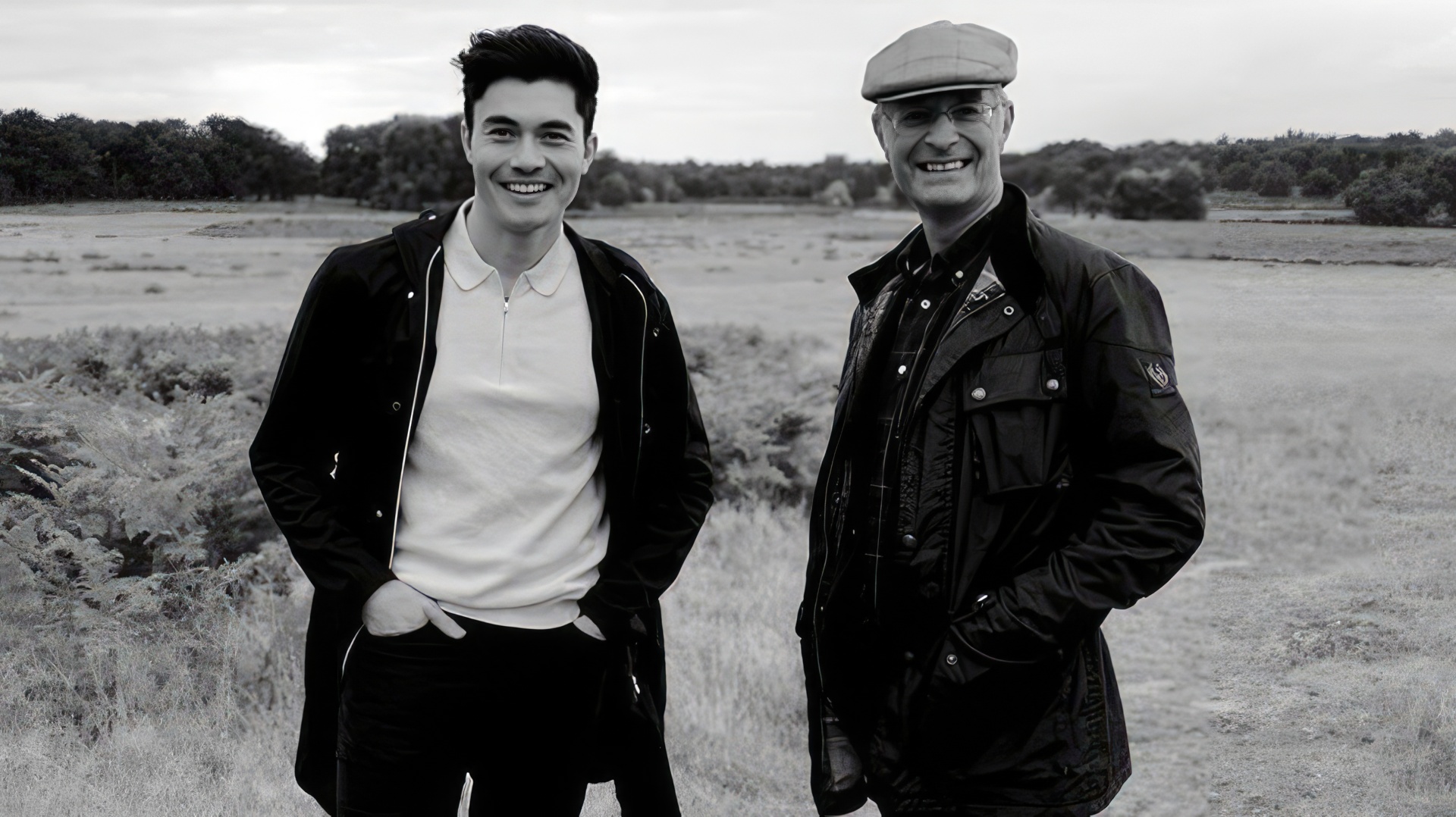 Henry Golding con suo padre