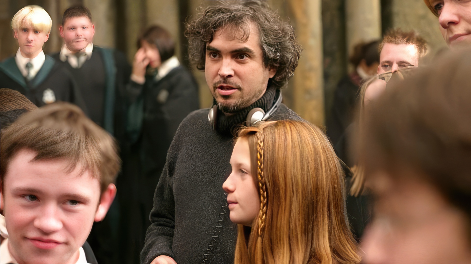 Sul set di 'Potteriana'