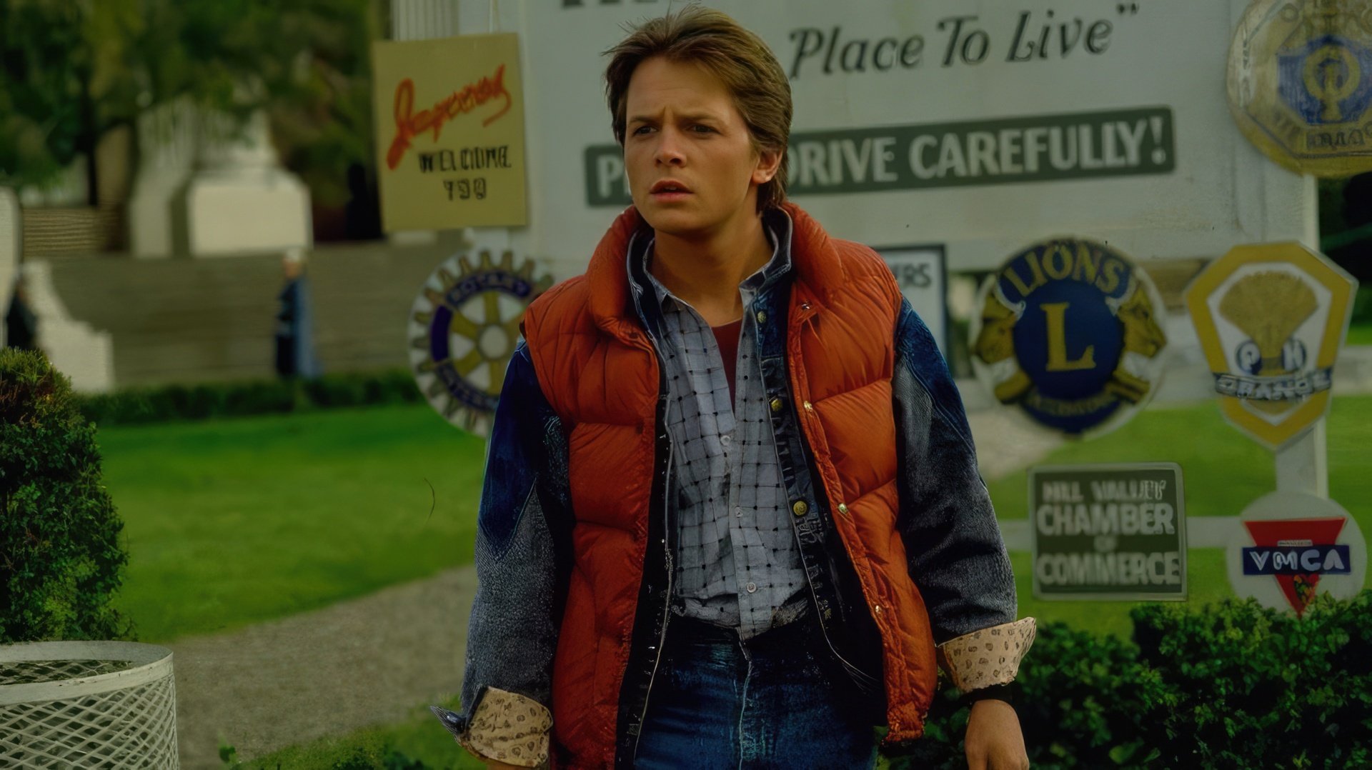 Michael J. Fox nei panni di Marty McFly