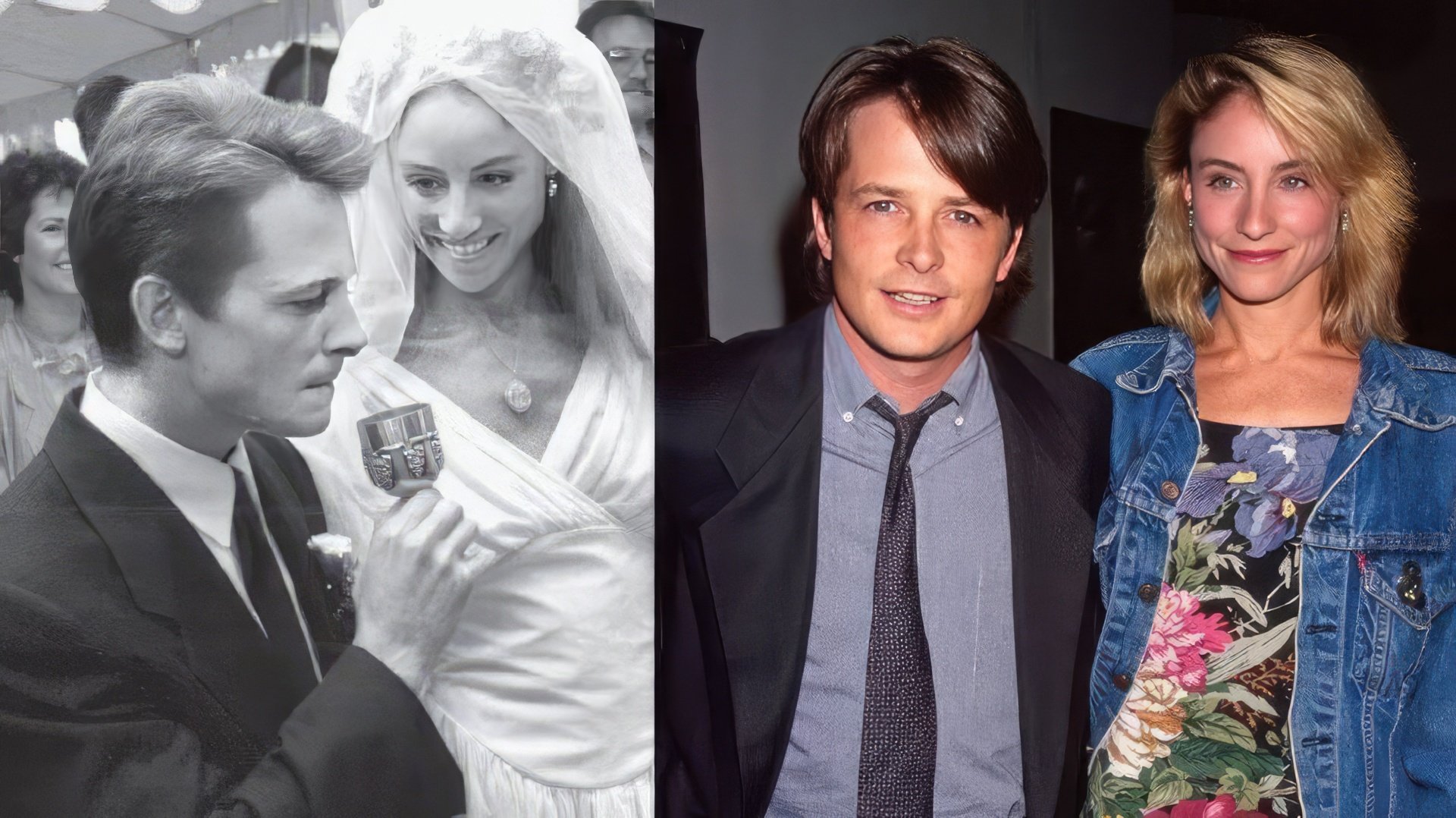 Tracy Pollan e Michael J. Fox in gioventù