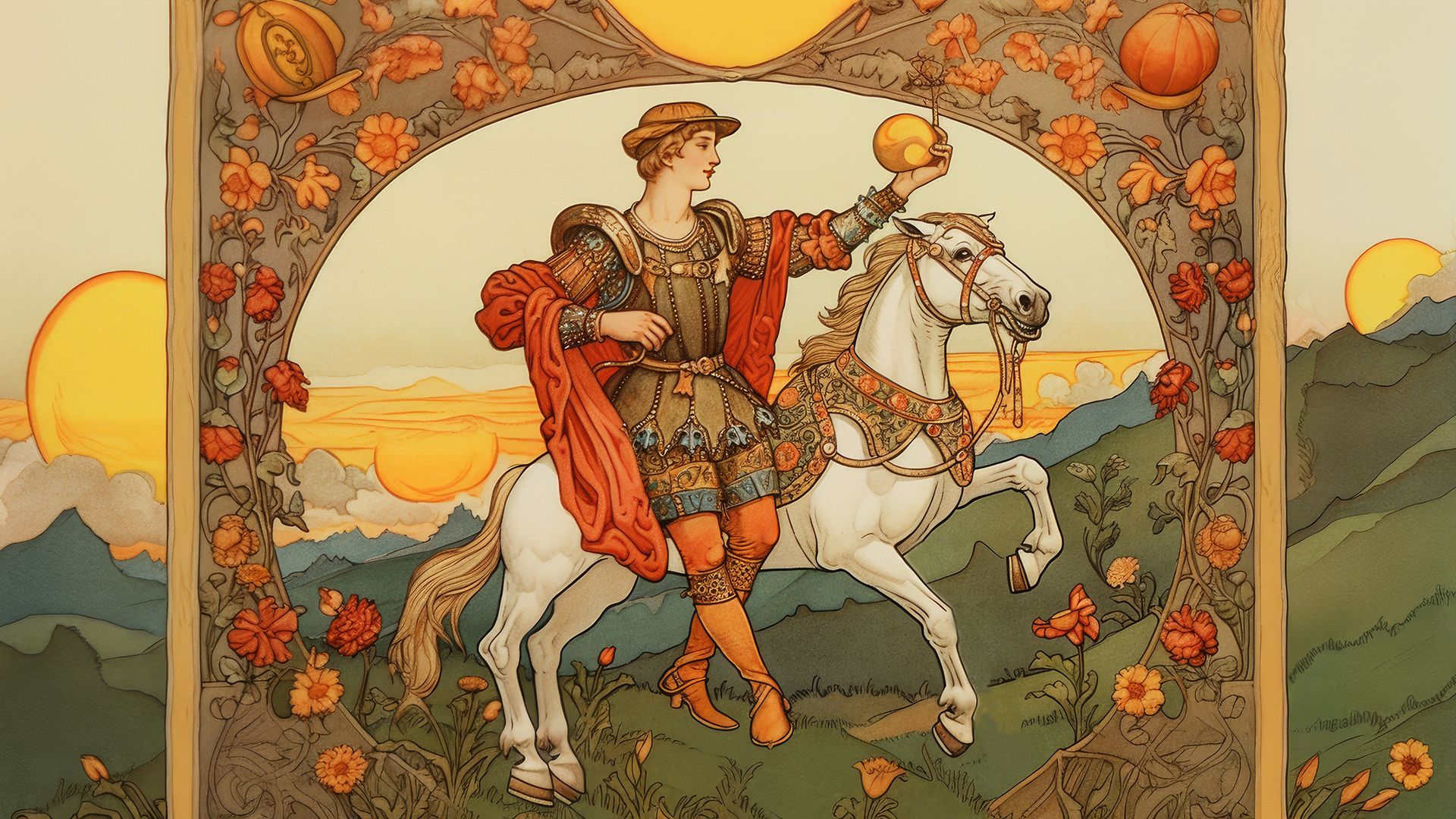 Cavaliere di Denari – Un Segno Positivo in Qualsiasi Lettura