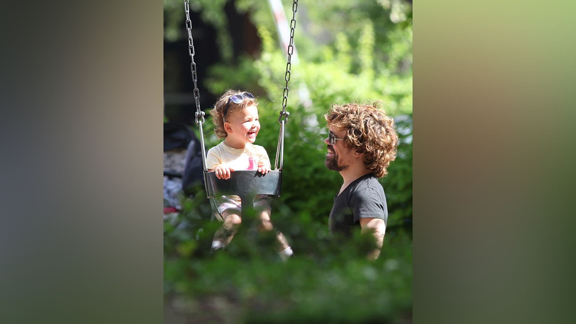 Peter Dinklage con sua figlia Zelig