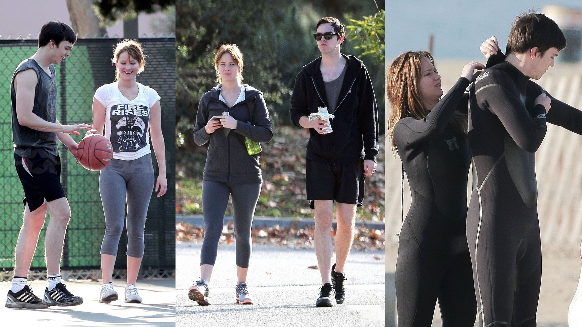 Nicholas Hoult e Jennifer Lawrence