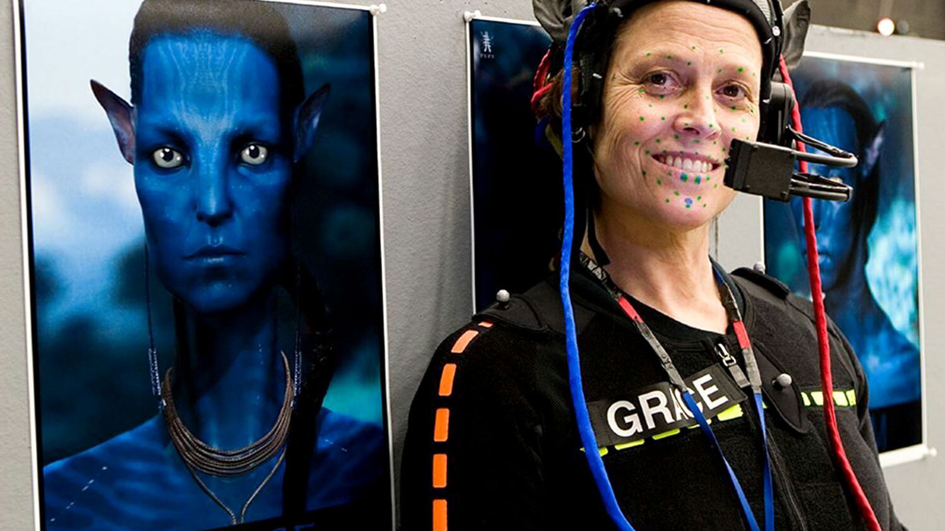 Sigourney Weaver sul Set di 'Avatar'