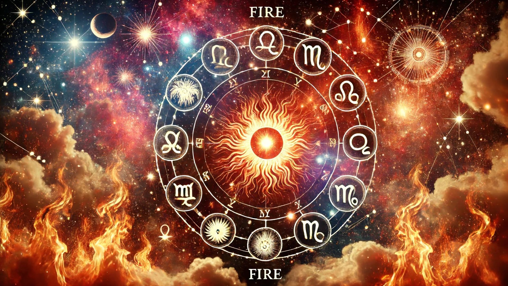 I segni di fuoco aspirano al movimento costante