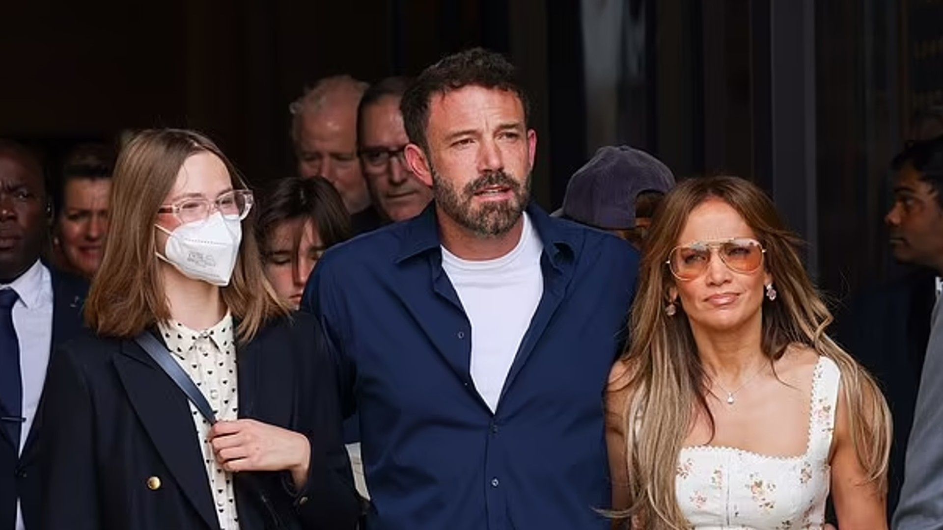 Ben Affleck con Jennifer Lopez e Violet
