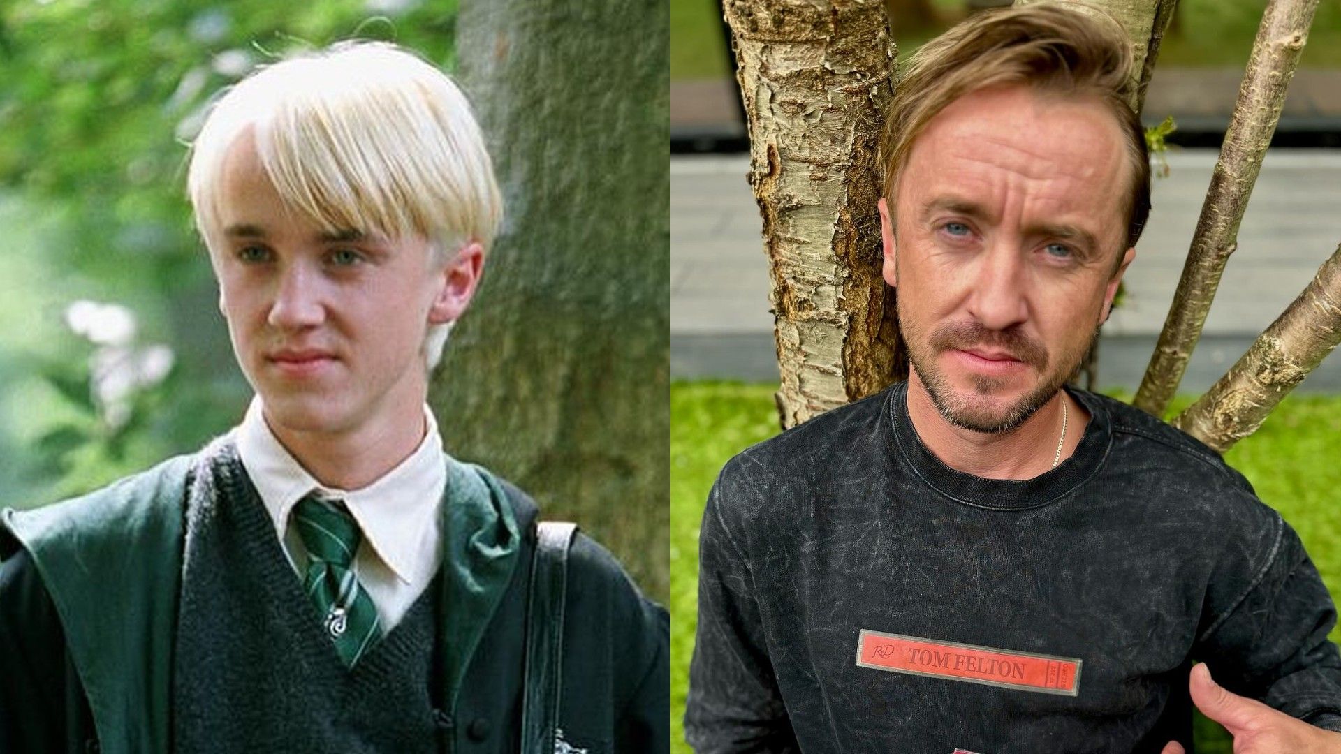 Tom Felton allora e oggi