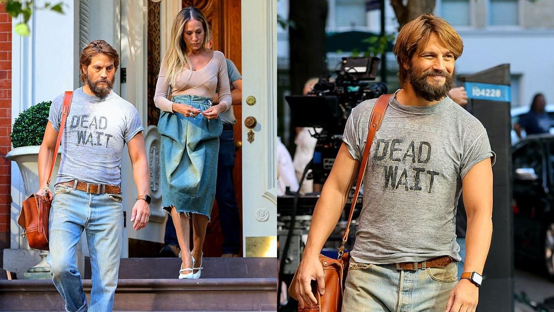 Logan Marshall-Green sul set della serie 'And Just Like That...'