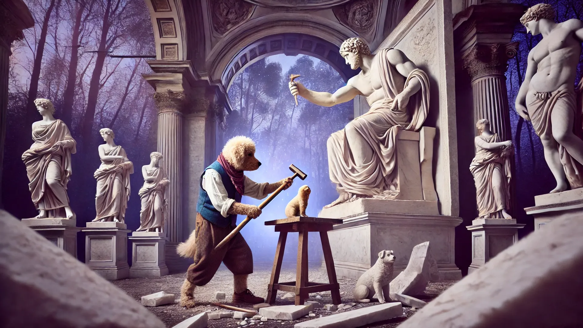 I cani di terra non hanno paura del lavoro meticoloso