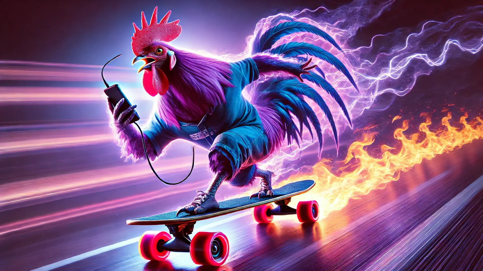 Il Gallo di Fuoco Fa Tutto con Entusiasmo