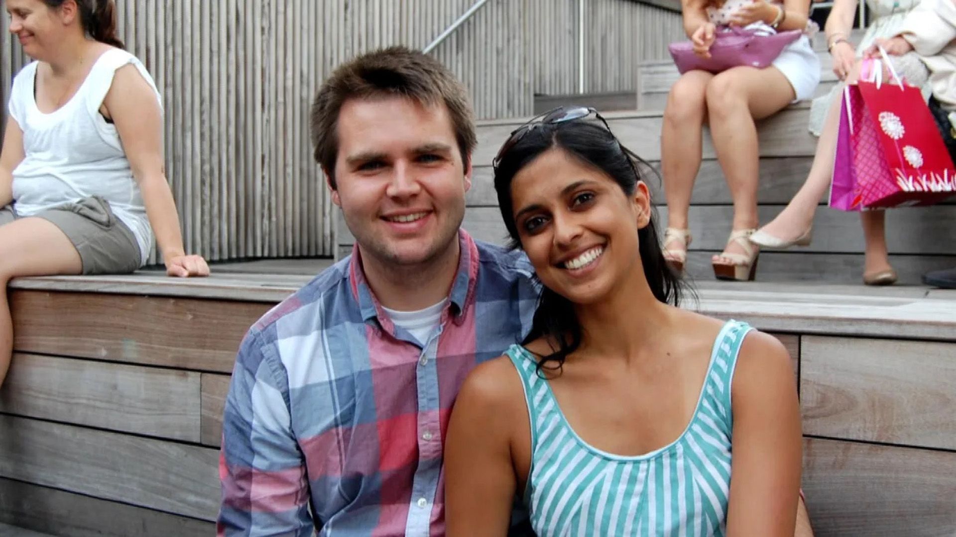 J.D. Vance e Usha Chilukuri nella loro giovinezza