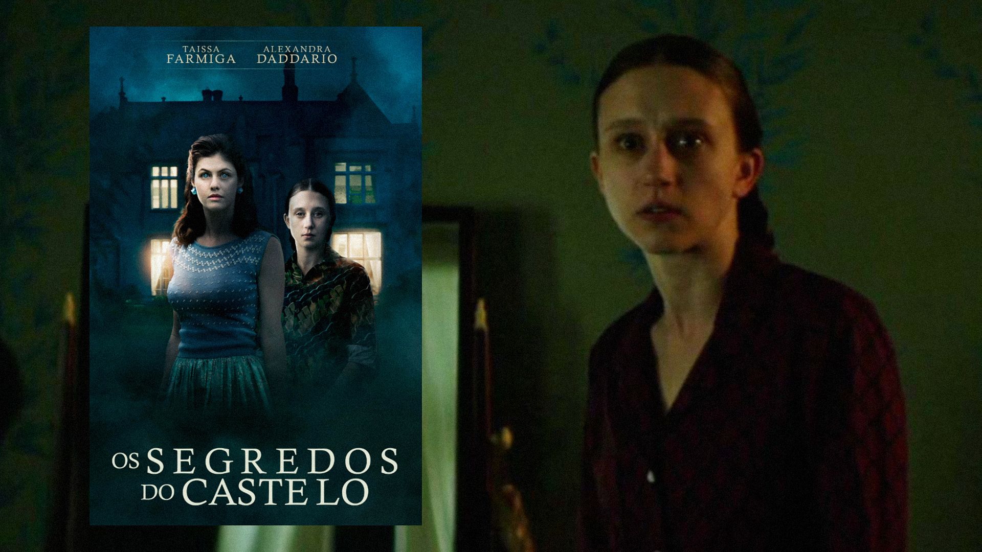 L'attrice Taissa Farmiga guarda minacciosamente di lato