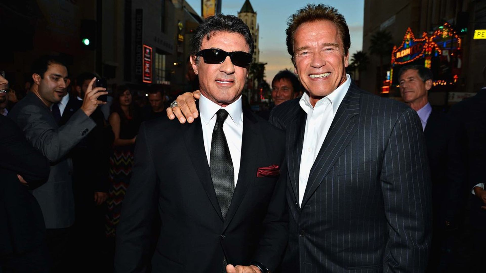 Arnold Schwarzenegger e Sylvester Stallone