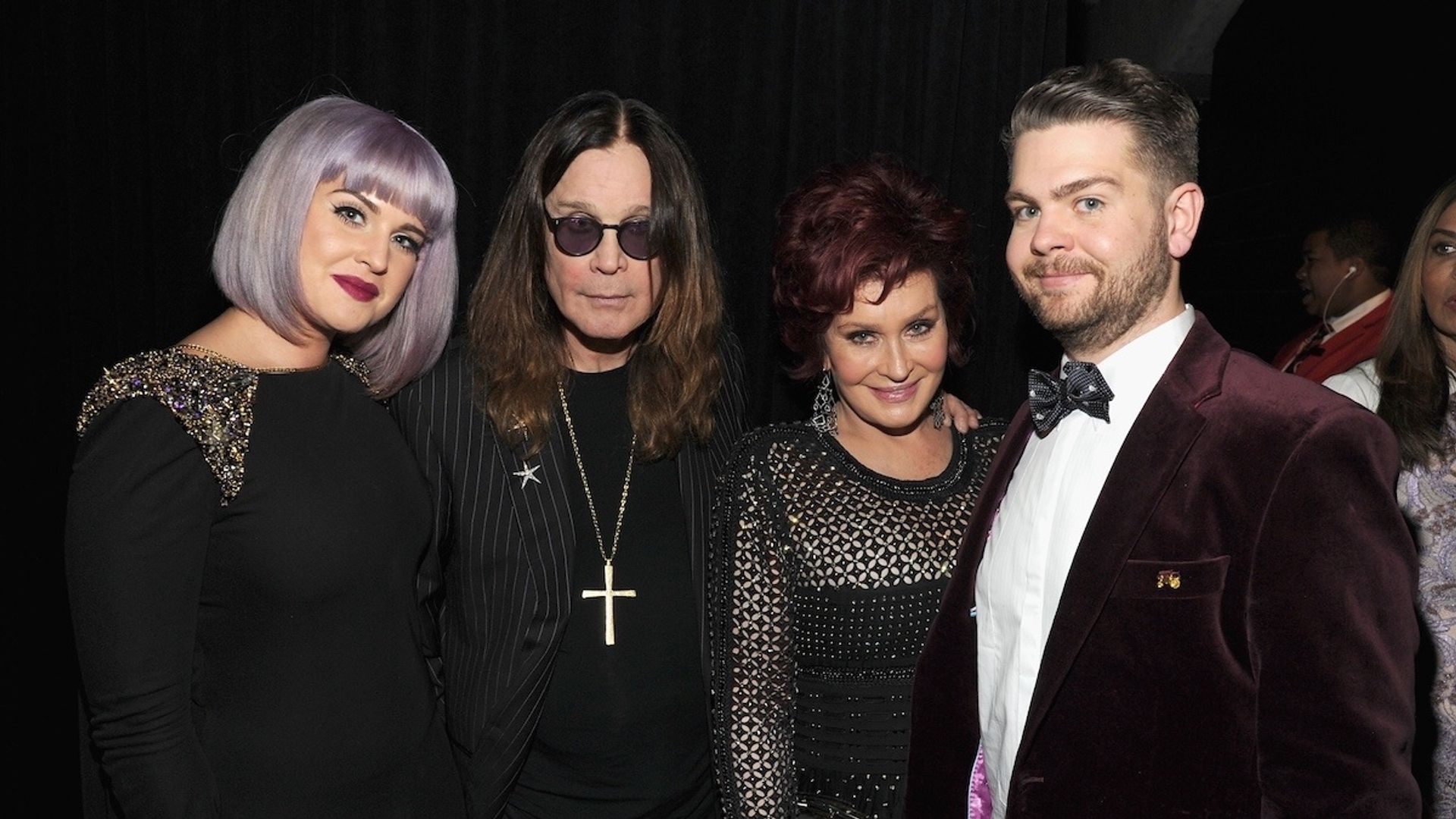 Ozzy Osbourne con sua moglie e i suoi figli