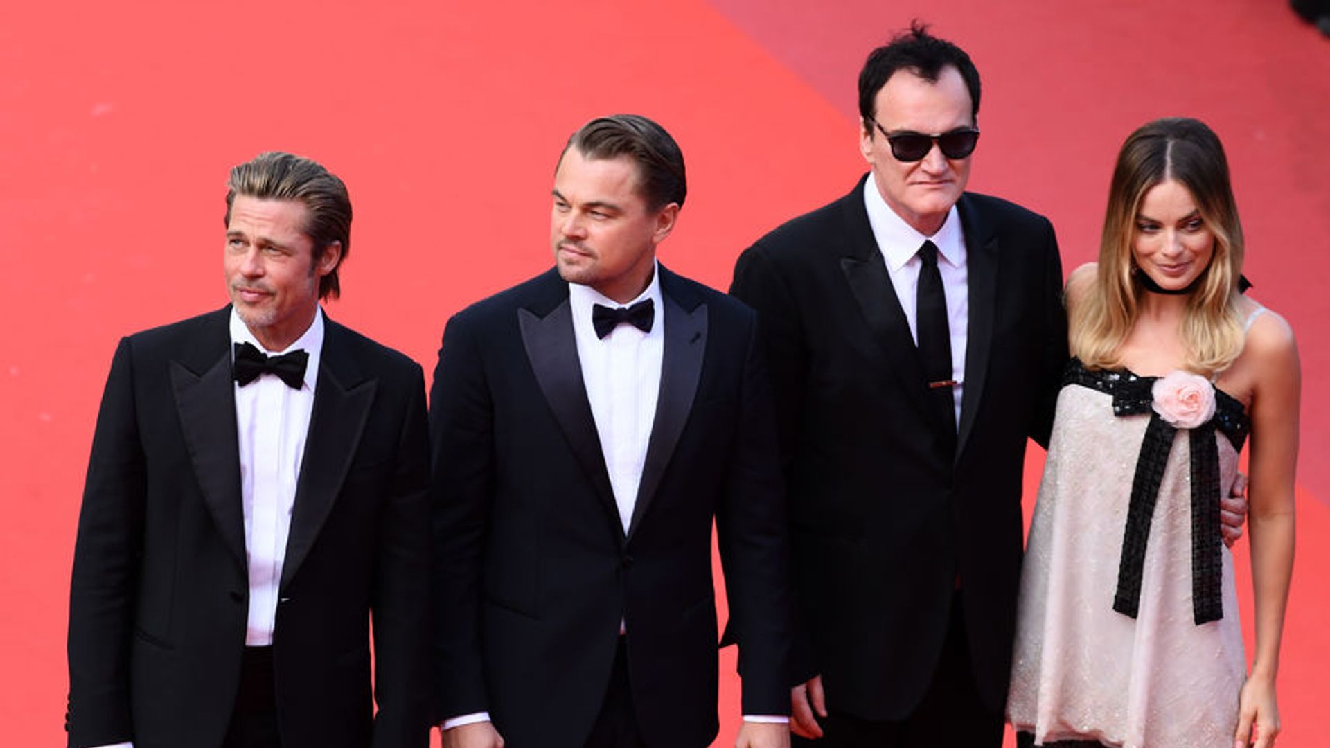 Quentin Tarantino e gli attori di C'era una volta a Hollywood